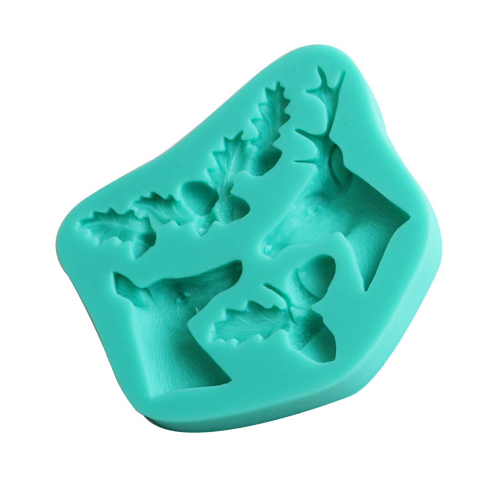 Christmas Chocolate Silicone Mold Set - Holiday Candy, Ice Cube & Fondant Molds for Baking, Cake Decorating, Soap Making - Pine Cone Design for Xmas Treats & DIY Crafts