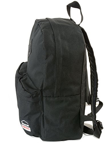 Alpine Swiss Major School Backpack - Durable Bookbag for Students with 1 Year Warranty - Black - Perfect for School, College, and Everyday Use