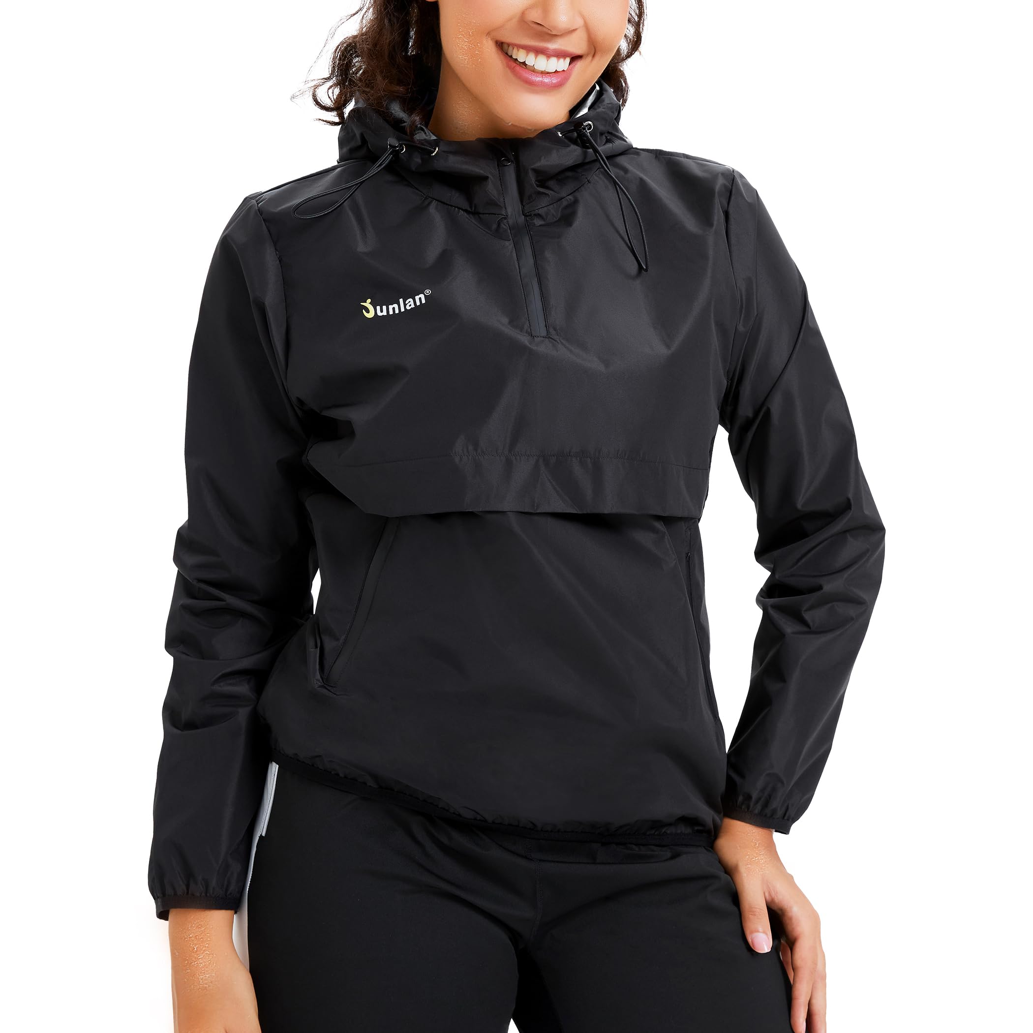 Junlan Women's Sauna Suit - Sweat Jacket & Vest for Gym Workouts - Weight Loss & Detox Sauna Suit for Women - Perfect for Hot Yoga, Running & Fitness Training