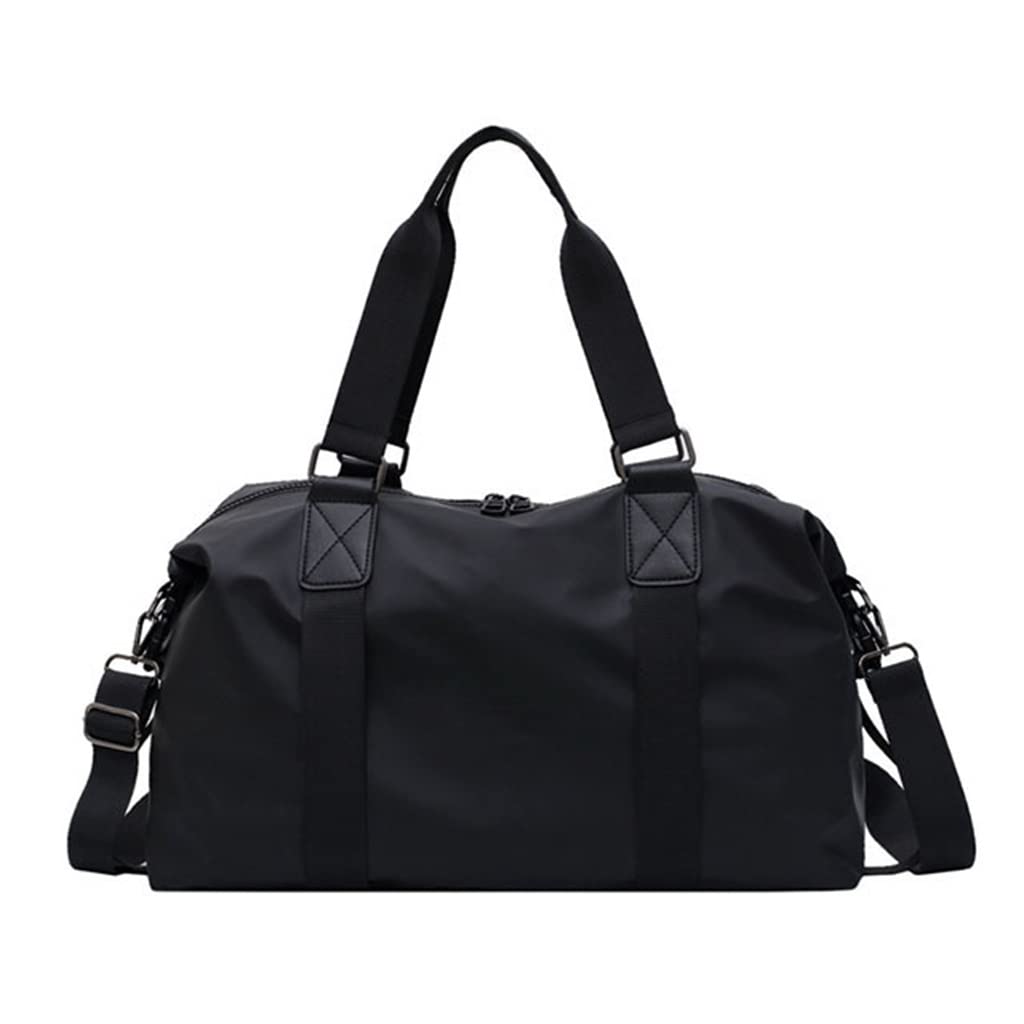 Premium Gym Bag for Women & Men - Large Sports Tote with Shoulder Strap - Waterproof Nylon Travel Duffel Bag for Yoga, Workout & Outdoor Activities (Black, 42 x 13.5 x 30cm) - Perfect for Gym, Travel & Sports Gear Storage