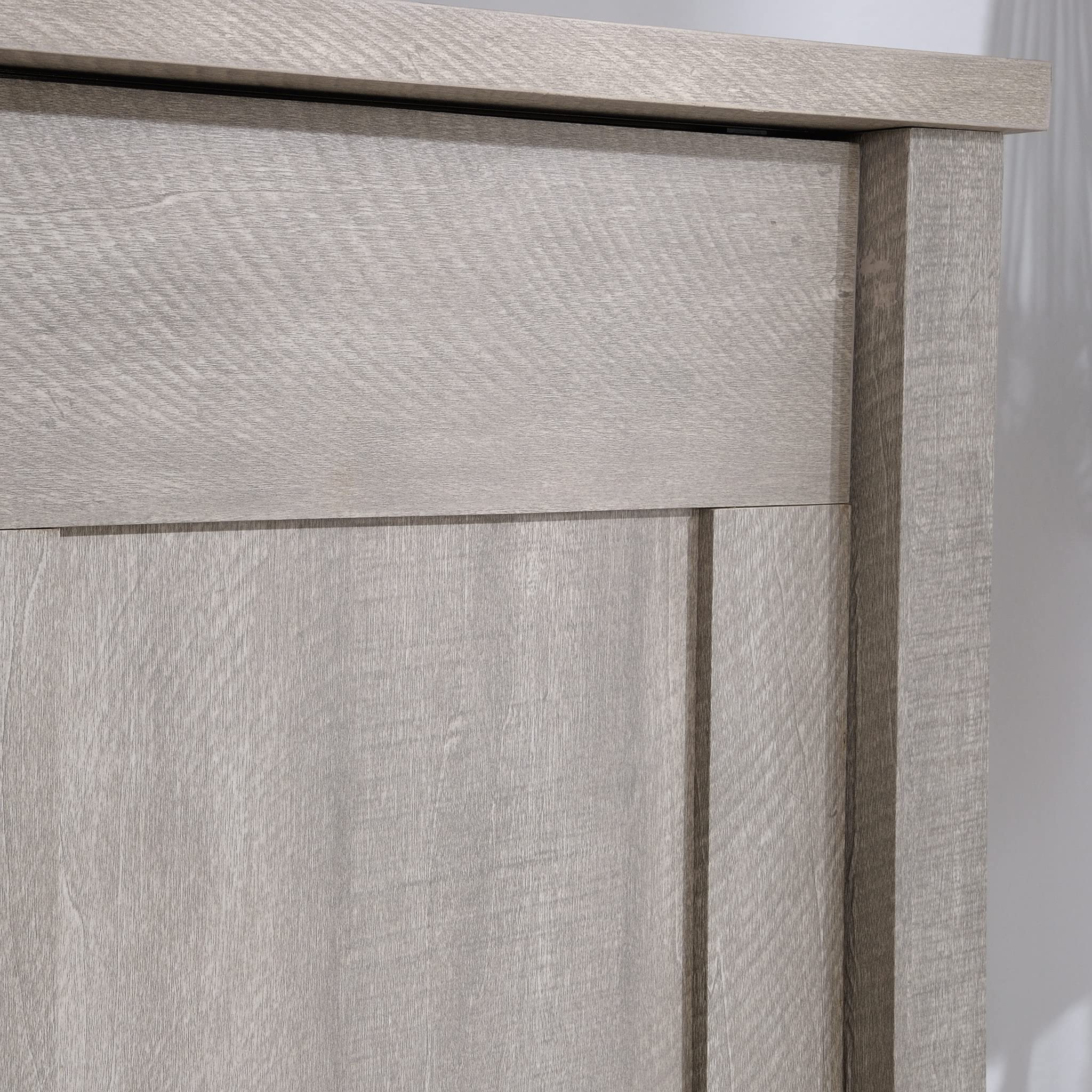 Sauder Spring Maple Sliding Door Storage Cabinet - Pantry Organizer for Kitchen, Bathroom, or Office - 36 Inch Wide Freestanding Storage Unit with Adjustable Shelves
