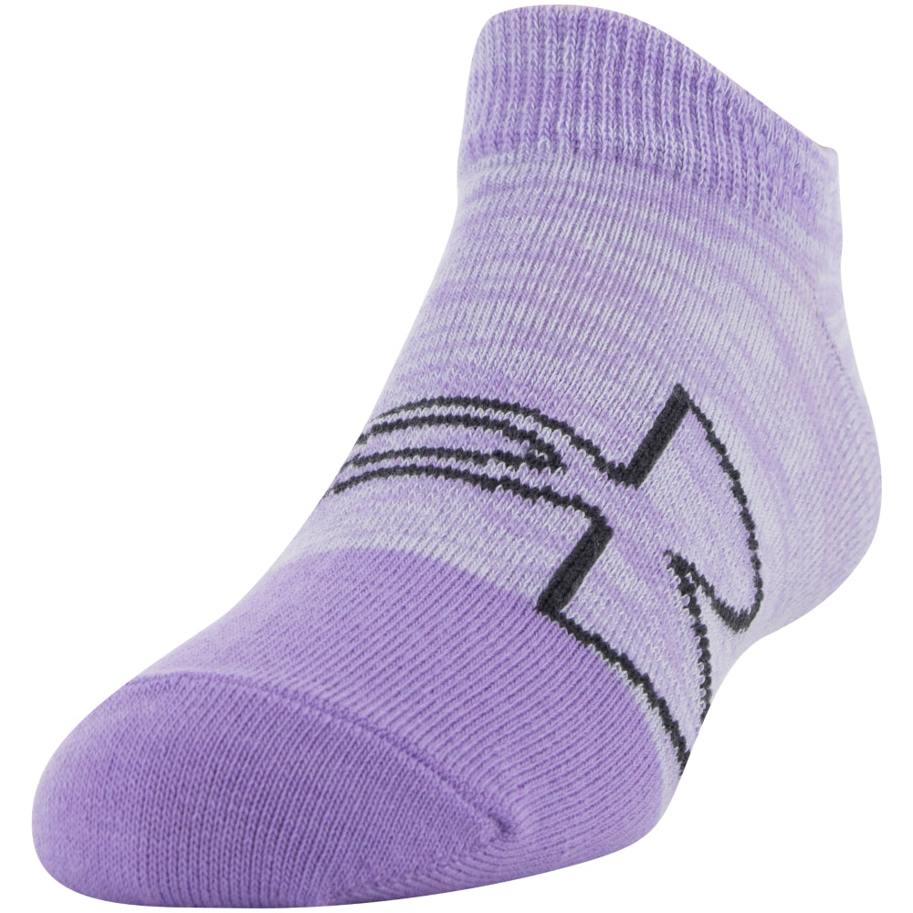 Under Armour Youth Essential No Show Socks 6-Pack for Girls - Breathable & Cushioned Athletic Socks for Running, School & Everyday Comfort