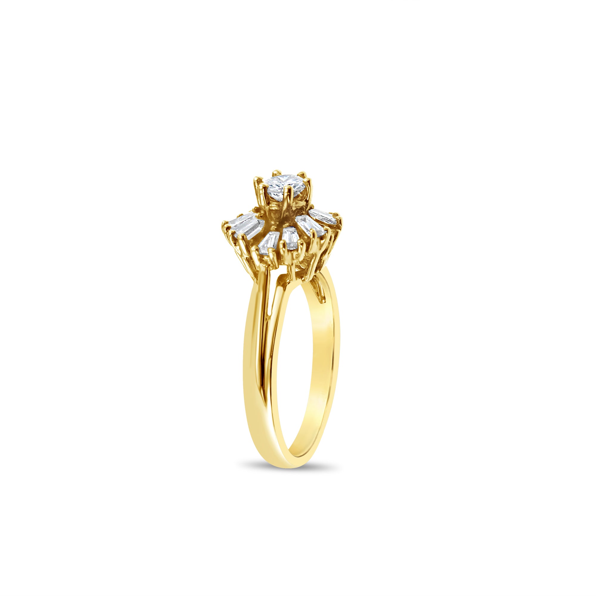 1 Carat Diamond Halo Engagement Ring for Women - Elegant Wedding Band, Anniversary Gift & Proposal Jewelry (Perfect for Bridal, Valentine's Day & Special Occasions)