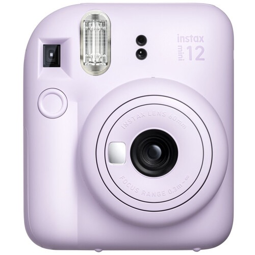 FUJIFILM INSTAX MINI 12 Instant Camera - Compact Polaroid Camera with Auto Exposure for Selfies & Parties (Lilac Purple) | Perfect for Travel, Birthday Gifts & Instagram Photos