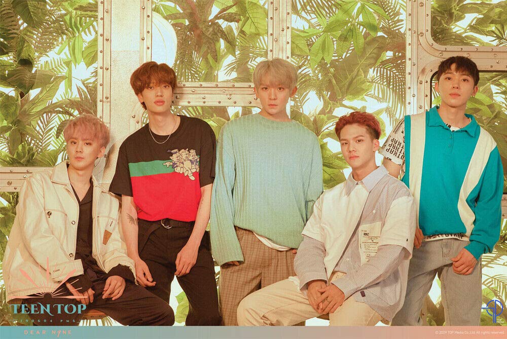 TEEN TOP [DEAR.N9NE] 9th Mini Album [DRIVE+JOURNEY] 2 Version SET - 2CDs + 88p Photo Book + Poster + Clear Photo Cards + Unit Photo Cards + Photo Seals + Tracking Code - Perfect for K-Pop Collectors and Gift Giving