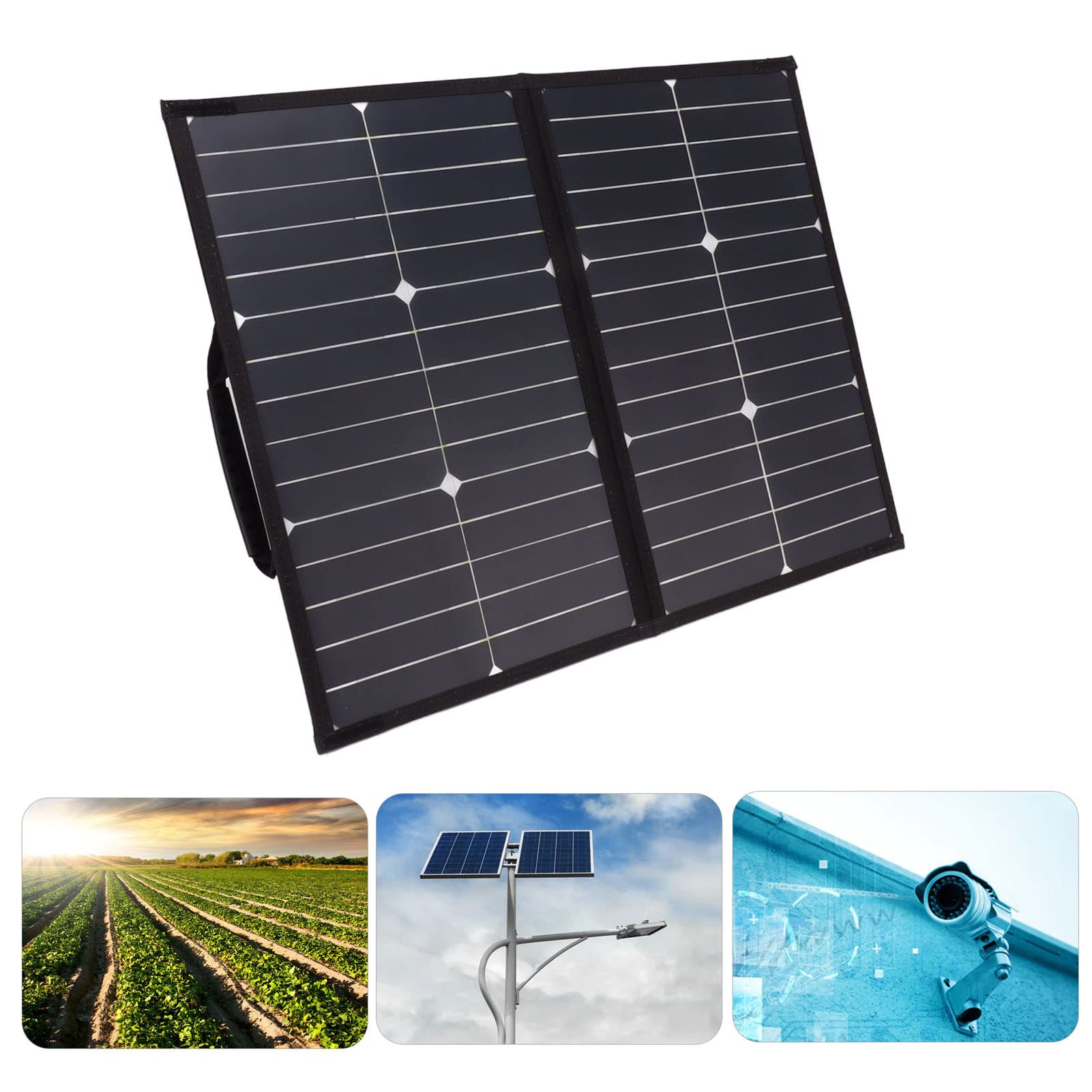 EXCLUZO 42W 18V Foldable Solar Panel Kit - Waterproof Portable Solar Charger with Fast Charging for Power Stations, Phones, Camping & Hiking | Perfect for Outdoor Adventures, Emergency Power & Off-Grid Living