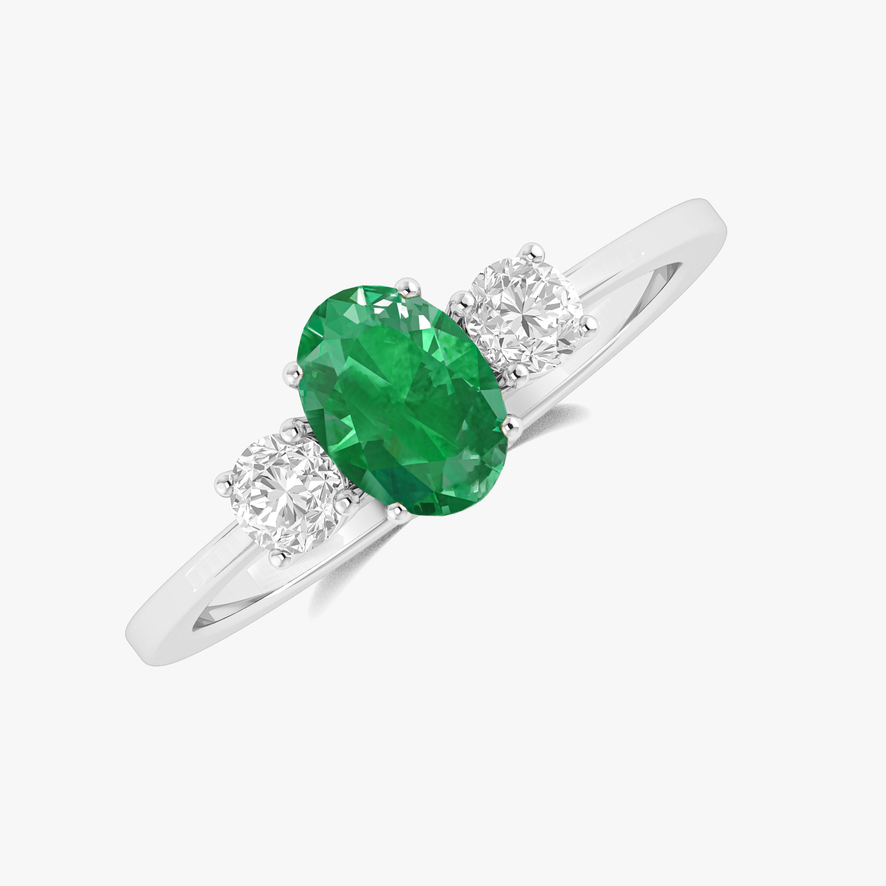 Green Emerald Gemstone Ring for Women - 14K Gold Plated Vintage Style Jewelry - Perfect for Weddings, Anniversaries & Special Occasions