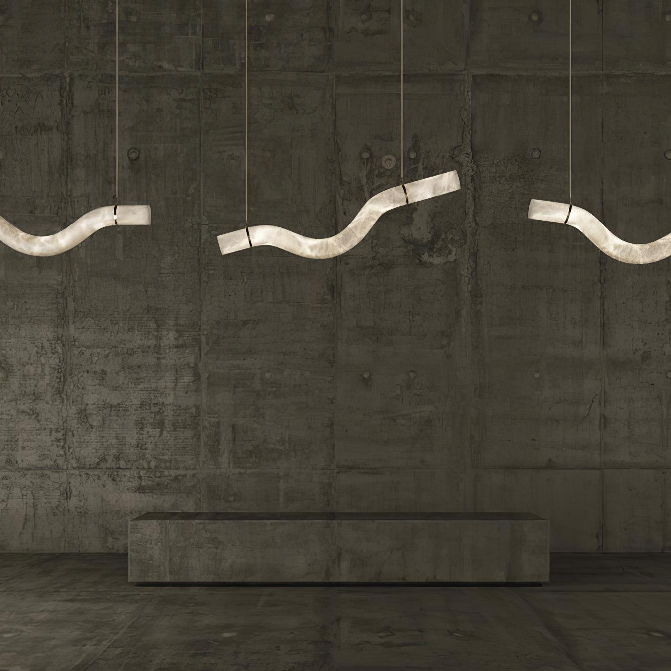 Modern Infinity Pendant Lamp - Adjustable Hanging Chandelier for Dining Room, Kitchen Island & Bedroom Lighting - Dimmable LED Ceiling Light Fixture with Unique Geometric Design