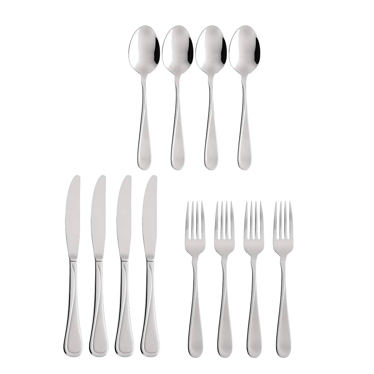 Premium 12-Piece Stainless Steel Flatware Set - Elegant Dining Utensils for Everyday Use, Dinner Parties & Gifts | Durable & Dishwasher Safe