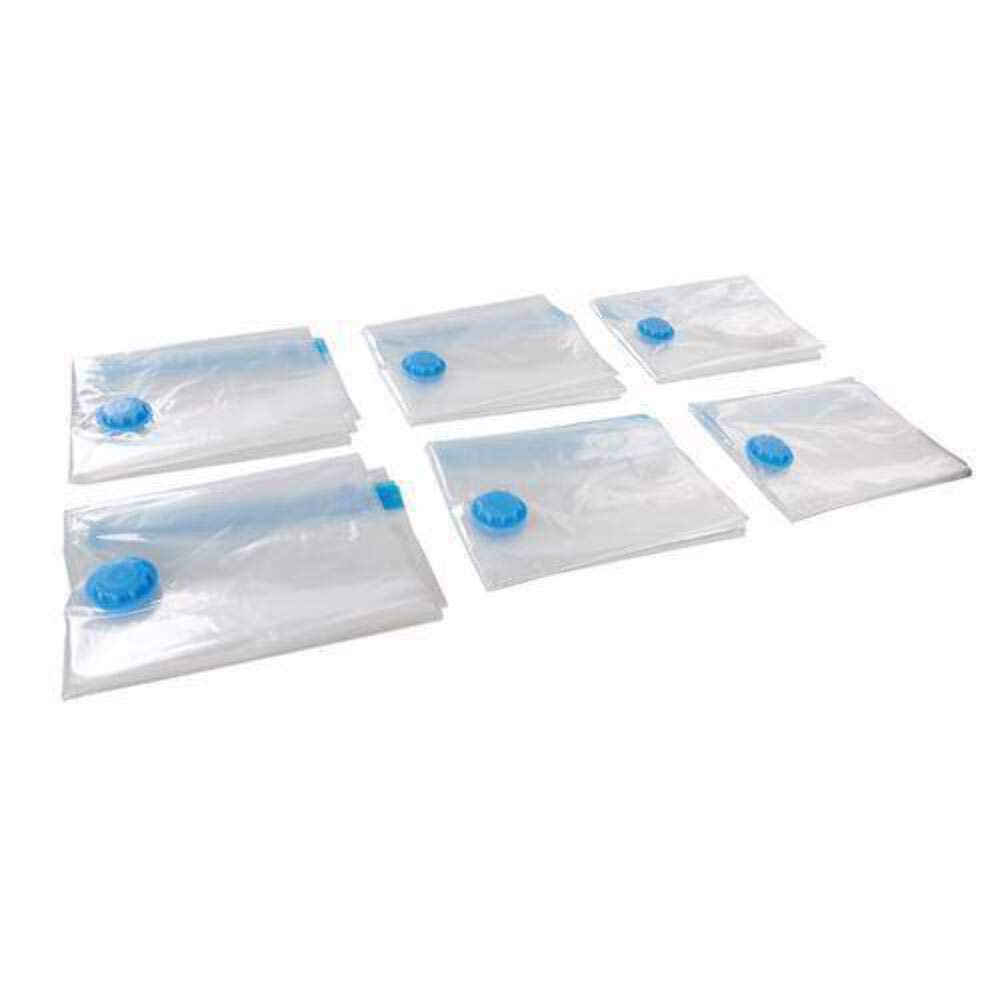 Vacuum Storage Bags for Clothes & Blankets - 4 Pack (700x500mm) | Space Saving Storage Solution | Blue Compression Bags for Travel, Seasonal Clothes & Home Organization