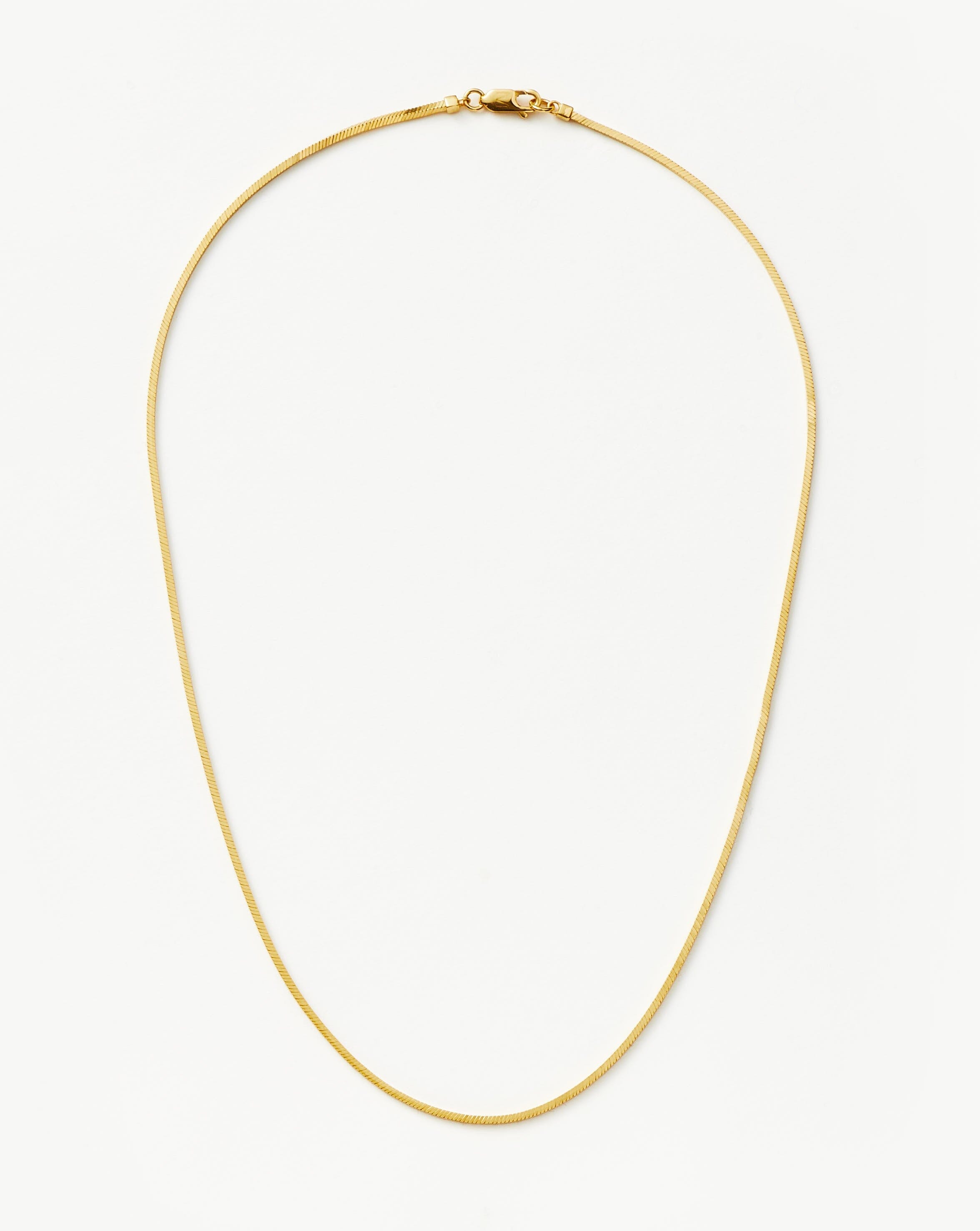 Lucy Williams Medium Square Snake Chain Necklace - Elegant Gold Plated Jewelry for Women | Perfect for Everyday Wear, Date Nights & Special Occasions