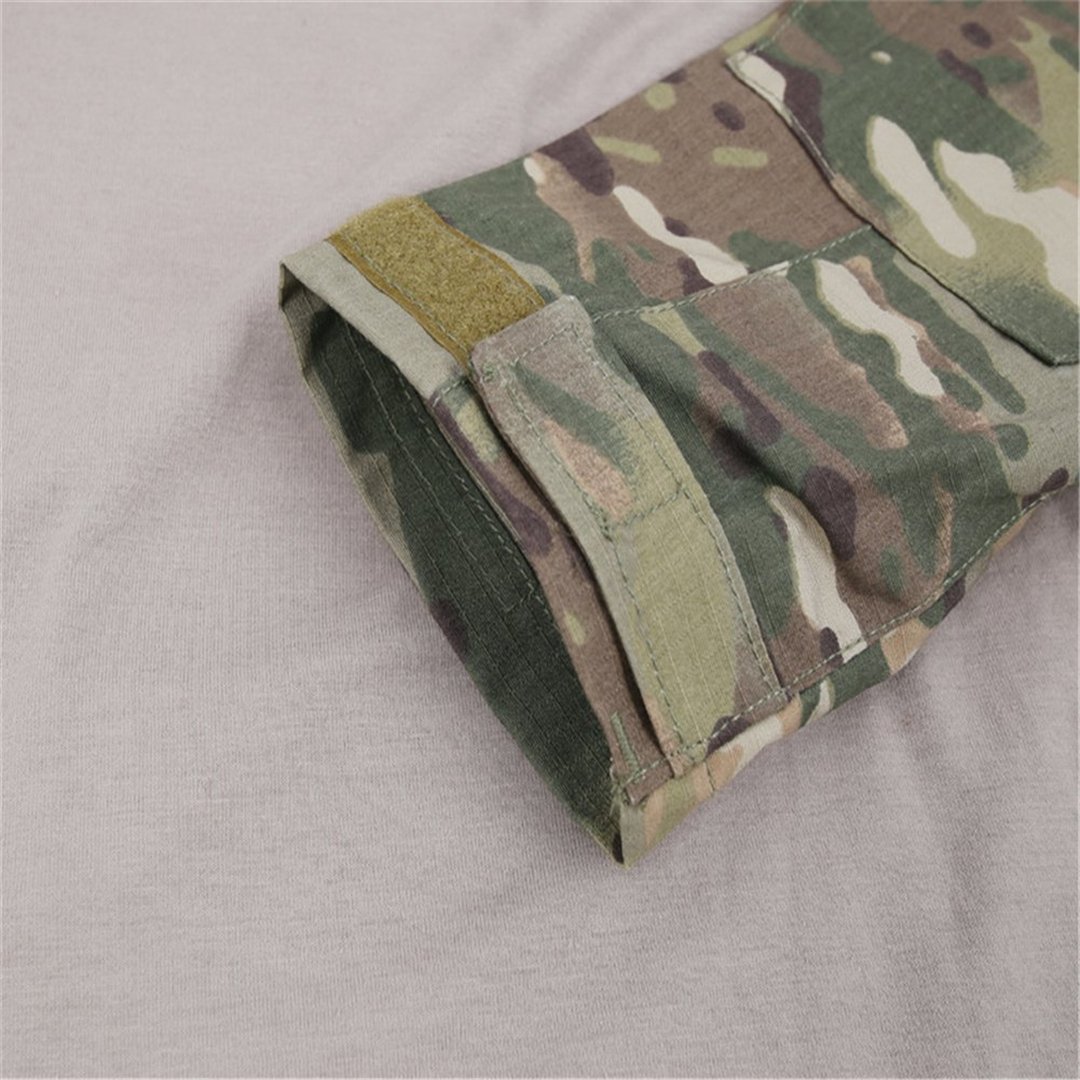 Men's Military Tactical Shirt & Pants Set - Army Camo Combat Uniform for Airsoft, Paintball, Hunting & Outdoor Activities | Durable & Breathable Tactical Gear