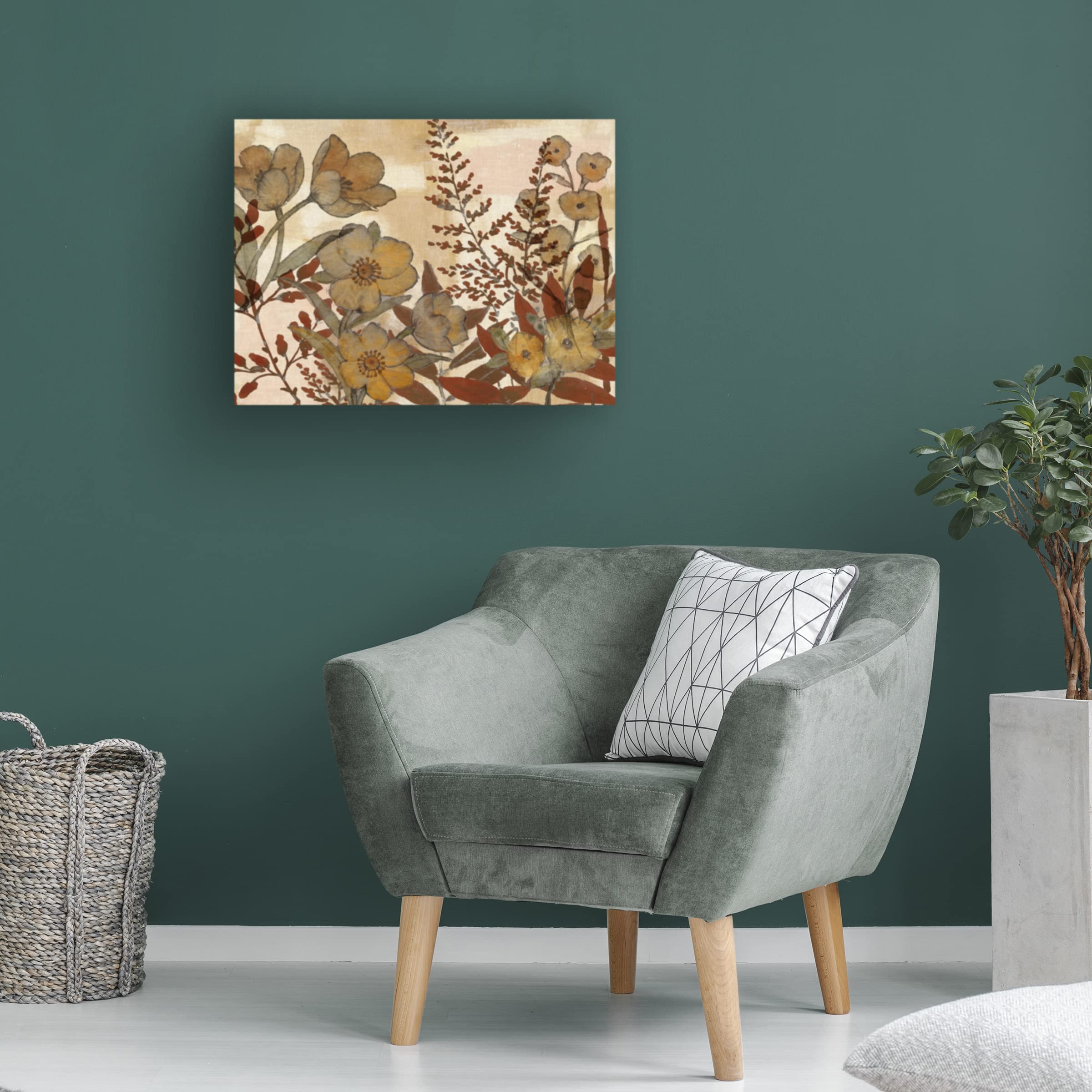 Trademark Fine Art 'Sienna Arrangement II' Canvas Wall Art Print by Studio W - Modern Abstract Painting for Living Room, Bedroom & Office Decor