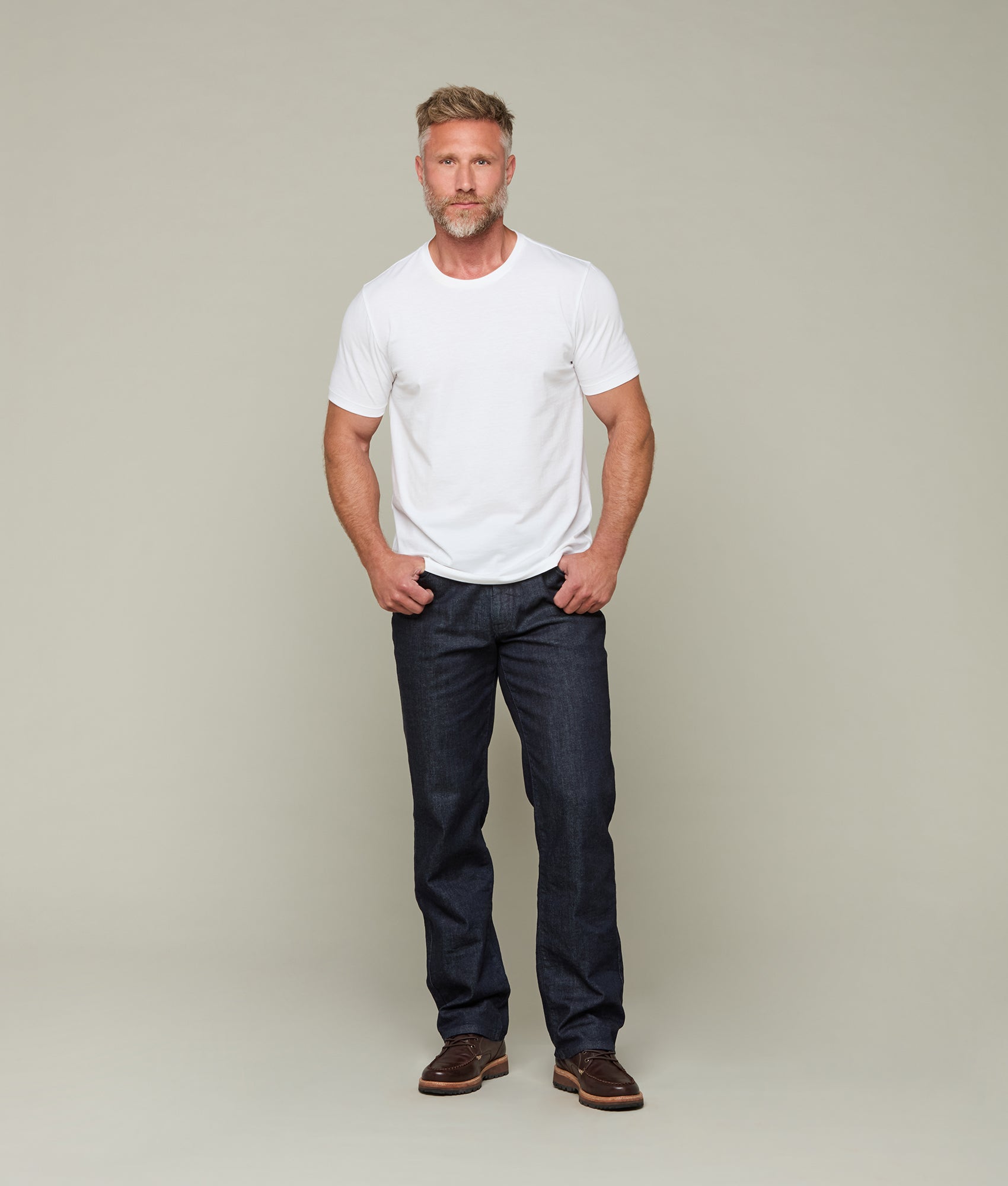 Lucchese Men's Classic Crew Neck T-Shirt - Soft Cotton White Tee for Casual Wear & Everyday Comfort | Perfect for Outdoors, Work, and Relaxing