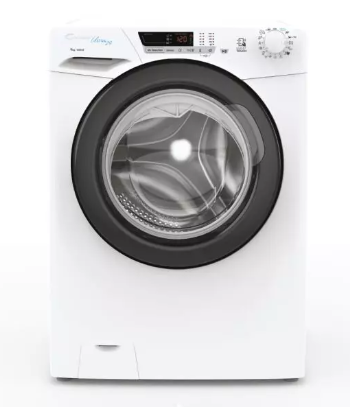 Candy HCU1292DB/1 S Front Load Washing Machine - Energy Efficient 8kg Capacity with 1400 RPM Spin Speed | Perfect for Apartments, Laundromats & Small Families