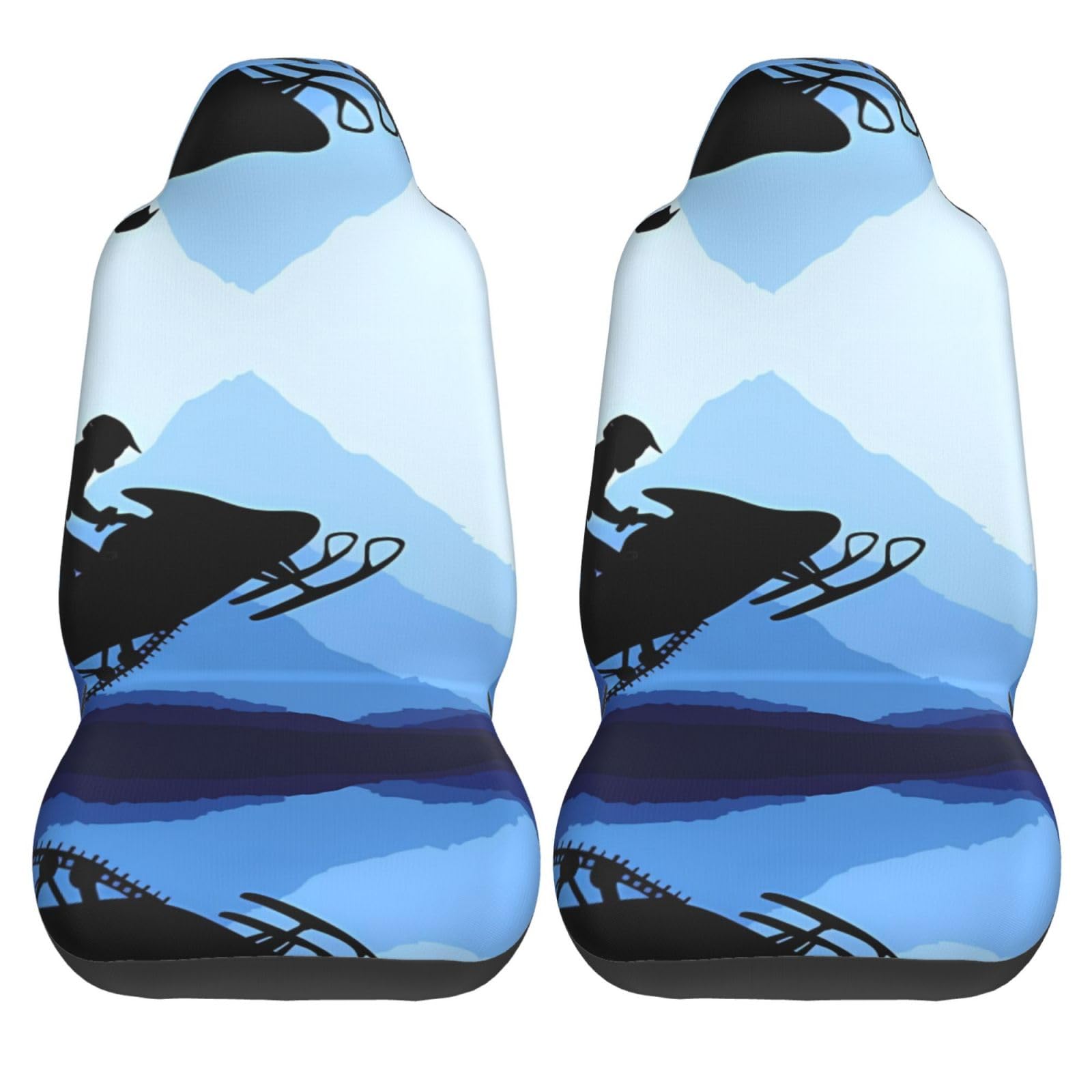 Universal Snowmobile Car Seat Covers - Breathable Front Seat Protectors for Cars, SUVs, Sedans & Trucks - Easy to Clean & Removable - Perfect for Winter Sports & Outdoor Adventures