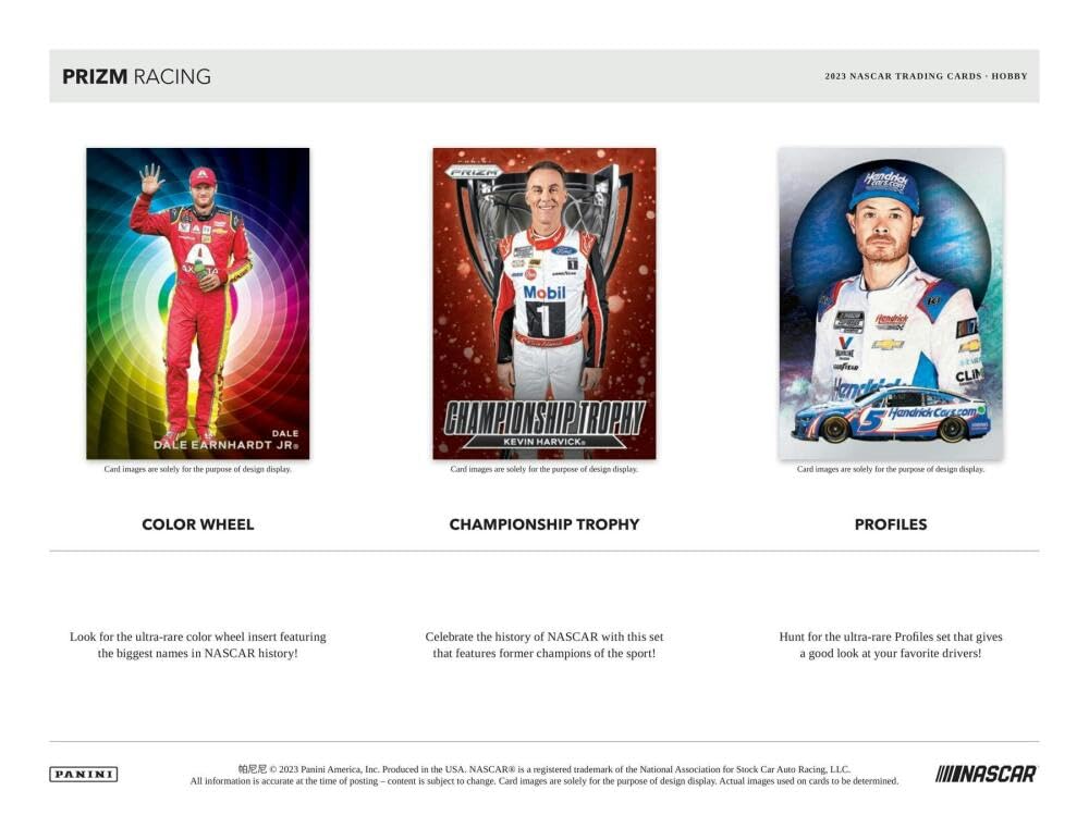 2023 Panini Prizm Racing Hobby Box - Premium Trading Cards for Collectors & Enthusiasts - Perfect for Racing Fans, Card Collectors, and Investment