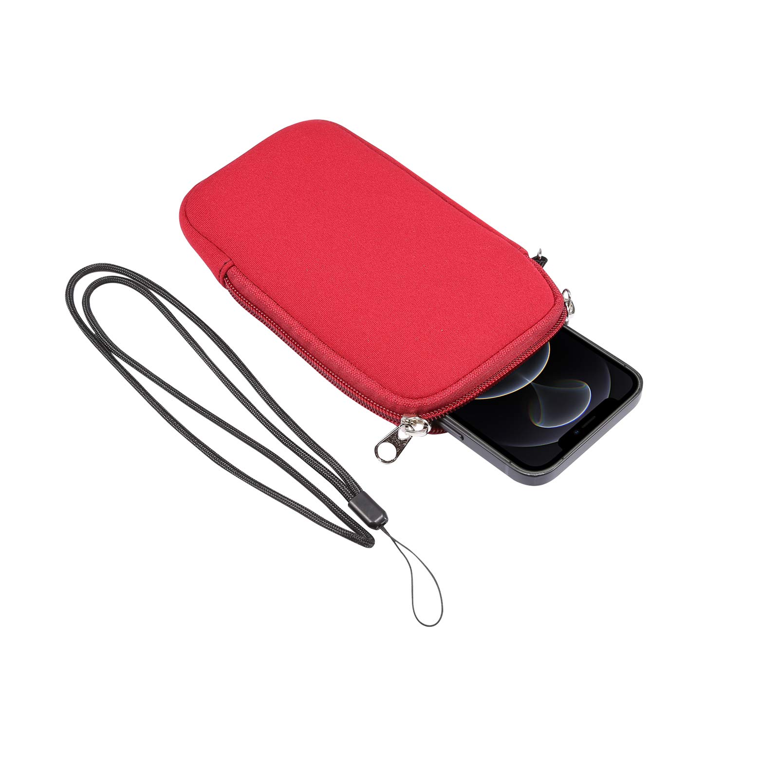 ZORSOME Neoprene Phone Pouch for iPhone 12 mini/SE 2020/11 Pro/XS/X/8/6 - Waterproof & Shockproof for Outdoor Activities