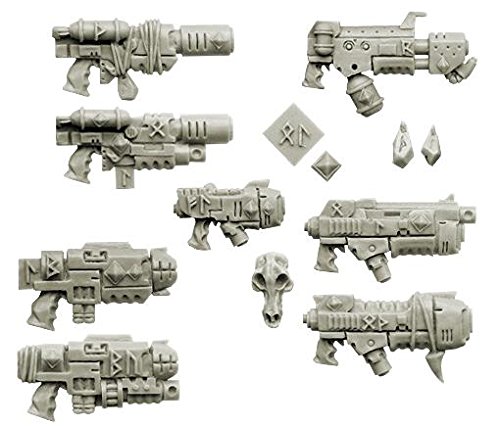 Spellcrow Space Wolves Knights with Guns - Sci-Fi Miniatures for Tabletop Gaming & Warhammer 40K Scenes