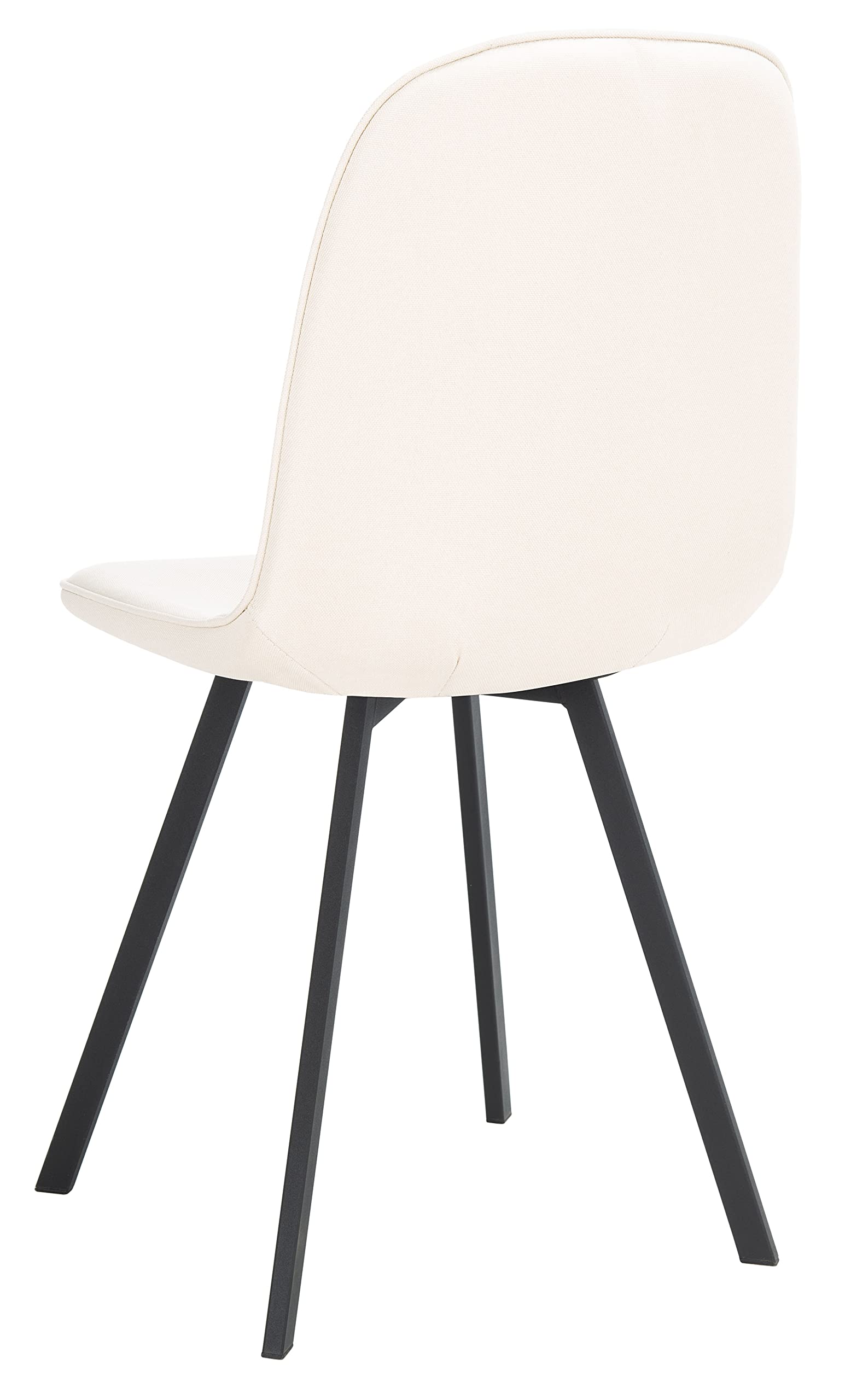SAFAVIEH Ellery Beige & Black Accent Chair - Modern Dining & Living Room Chair for Home Decor - Perfect for Dining Sets, Lounge Areas & Farmhouse Interiors