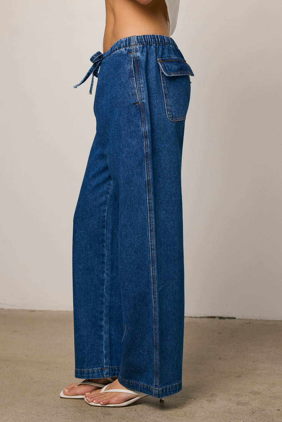Lena High Waist Oversized Denim Pants for Women - Trendy Loose Fit Distressed Jeans with Stretch Comfort | Perfect for Casual Outfits, Streetwear & Everyday Wear