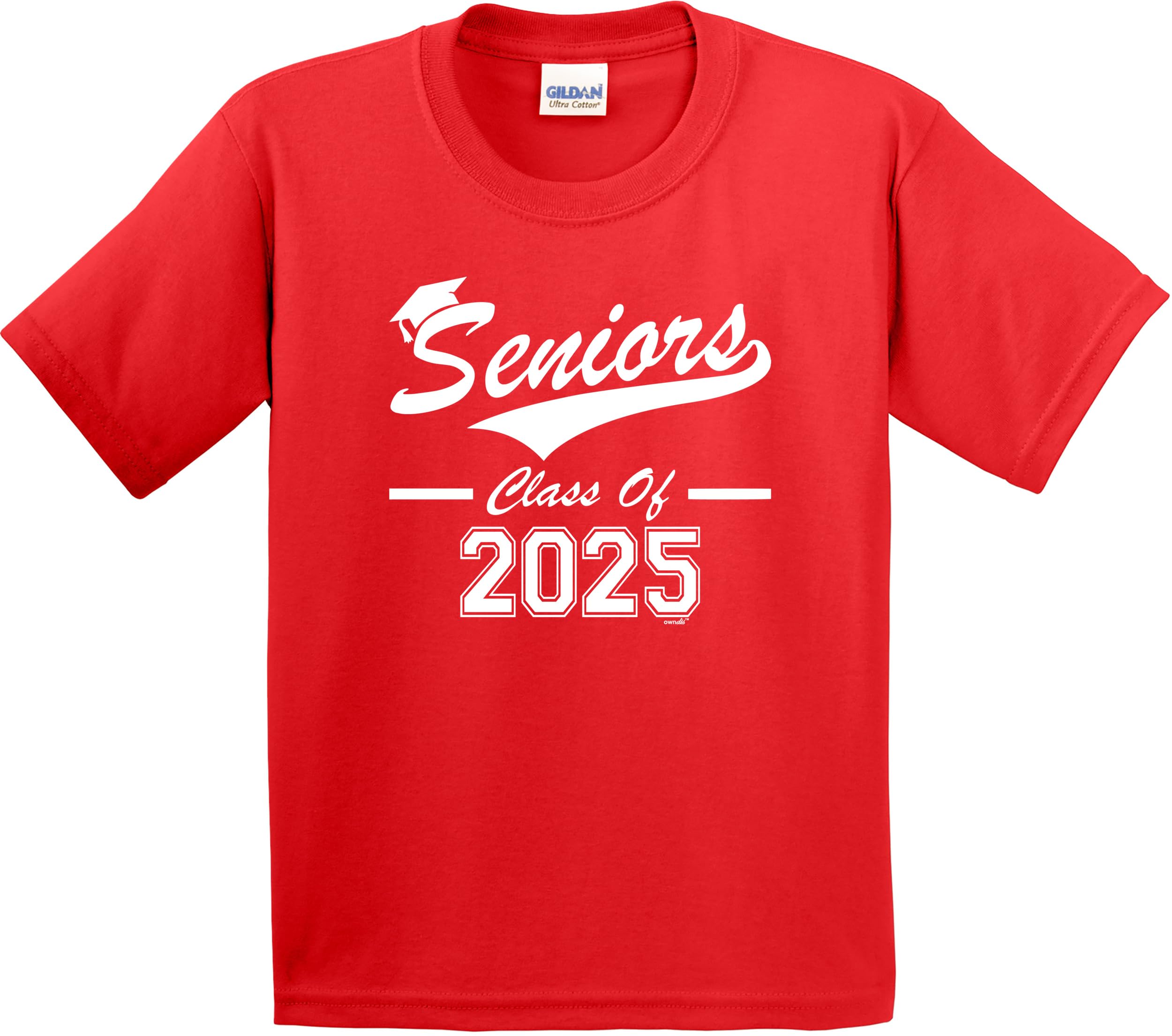 Class of 2025 Graduation T-Shirt - Personalized Senior Gift - Comfortable Cotton Apparel for Graduation Parties & School Spirit Events