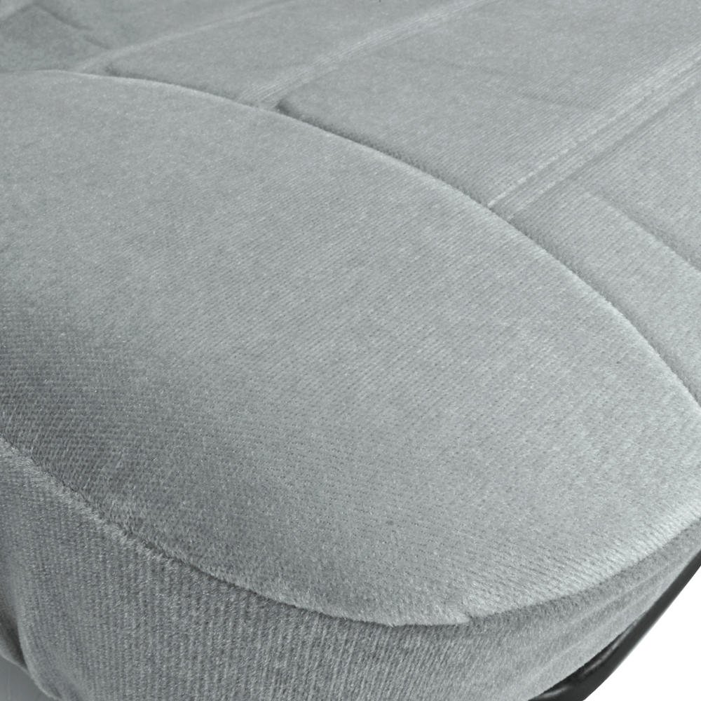 BDK Classics PolyVelour Seat Covers for Truck SUV Car - Large Gray - Premium Universal Fit Car Seat Protectors for Comfort & Style - Perfect for Road Trips, Daily Commutes & Off-Road Adventures
