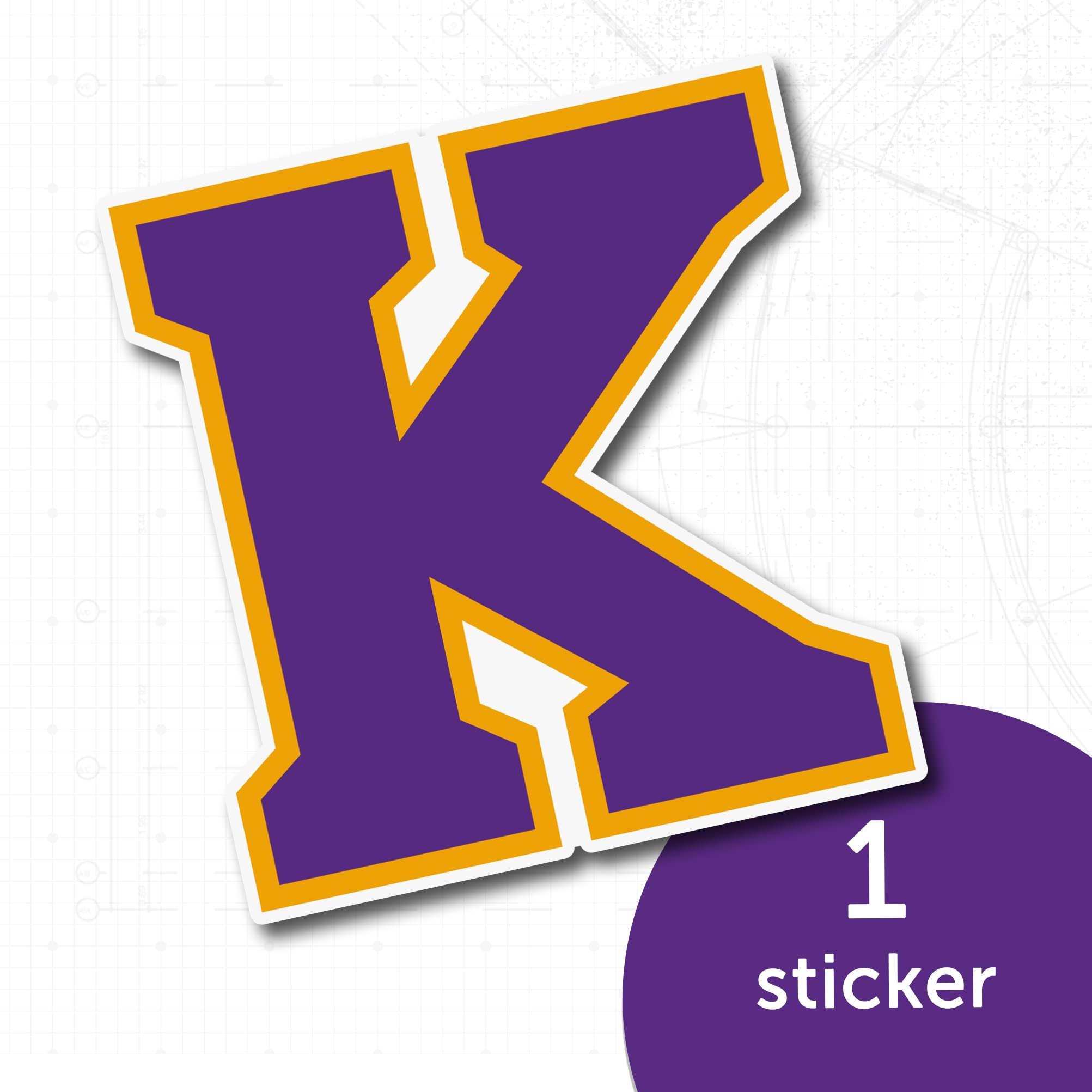 Desert Cactus Knox College Sticker - Premium Vinyl Decal for Laptop, Water Bottle, Car & Scrapbook - Prairie Fire Design (IND 00062) - Perfect for College Students, Alumni Gifts & DIY Crafts