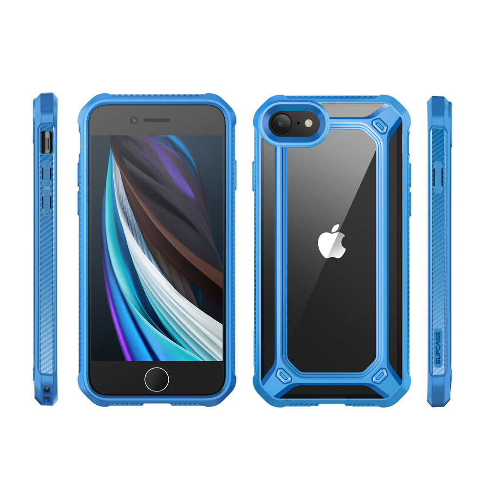 iPhone SE Unicorn Beetle Exo Clear Case - Blue | Shockproof & Scratch-Resistant Protective Cover | Perfect for Everyday Use, Outdoor Activities & Travel