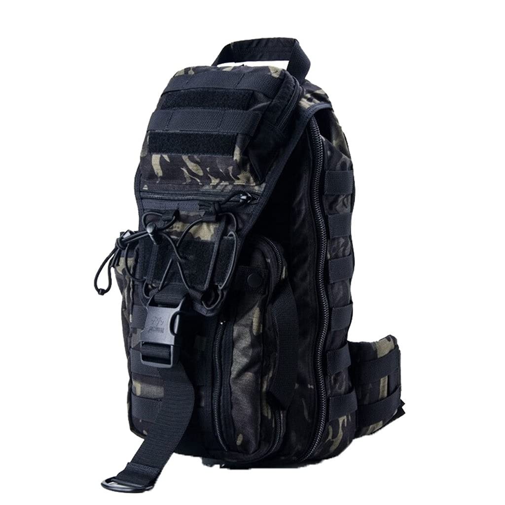 Best Outdoor Camping Backpack for Hiking & Travel - Lightweight Waterproof Mountaineering Pack with Multiple Pockets (Black Magic Scorpion Camo) - Perfect for Camping, Trekking & Adventure Trips