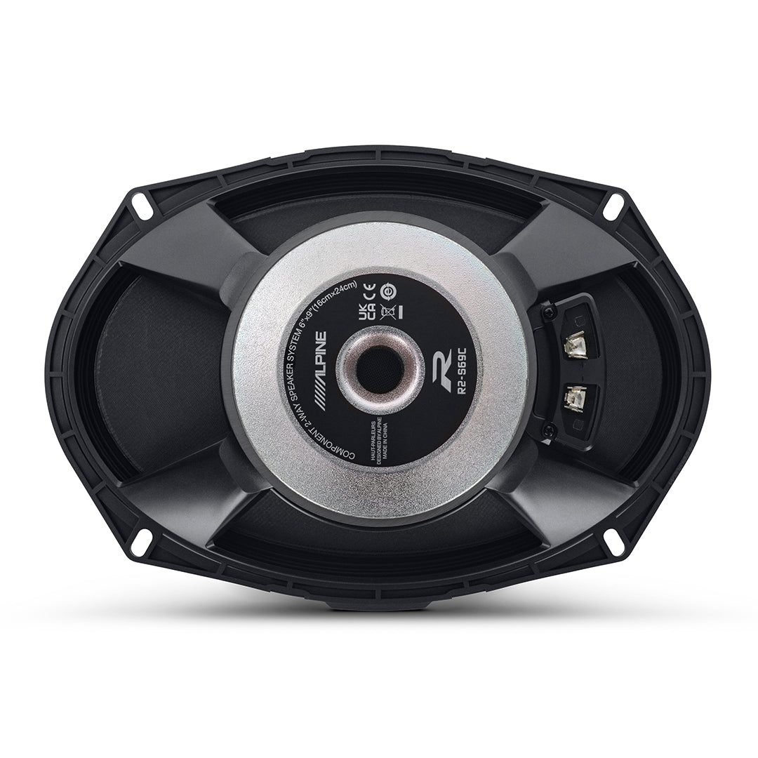 Alpine R2 S69C 6x9 2-Way High Resolution Component Car Speakers - 300W Power - Perfect for Car Audio Upgrades & Enhanced Sound Quality