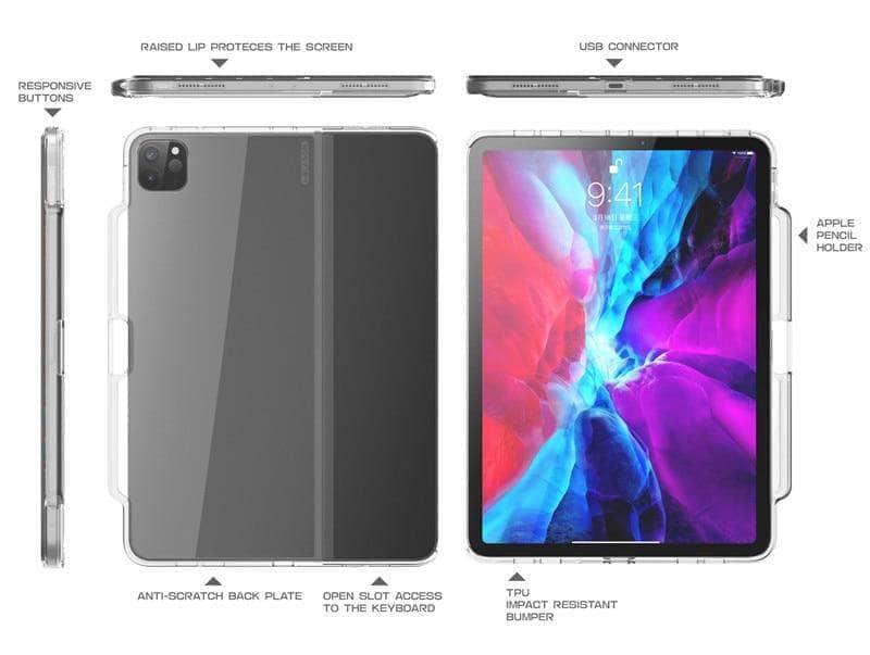 Apple iPad Pro 11-inch (2020) Smart Keyboard Folio Case - Official Back Cover with Built-in Keyboard | Perfect for Work, Study & Creative Projects