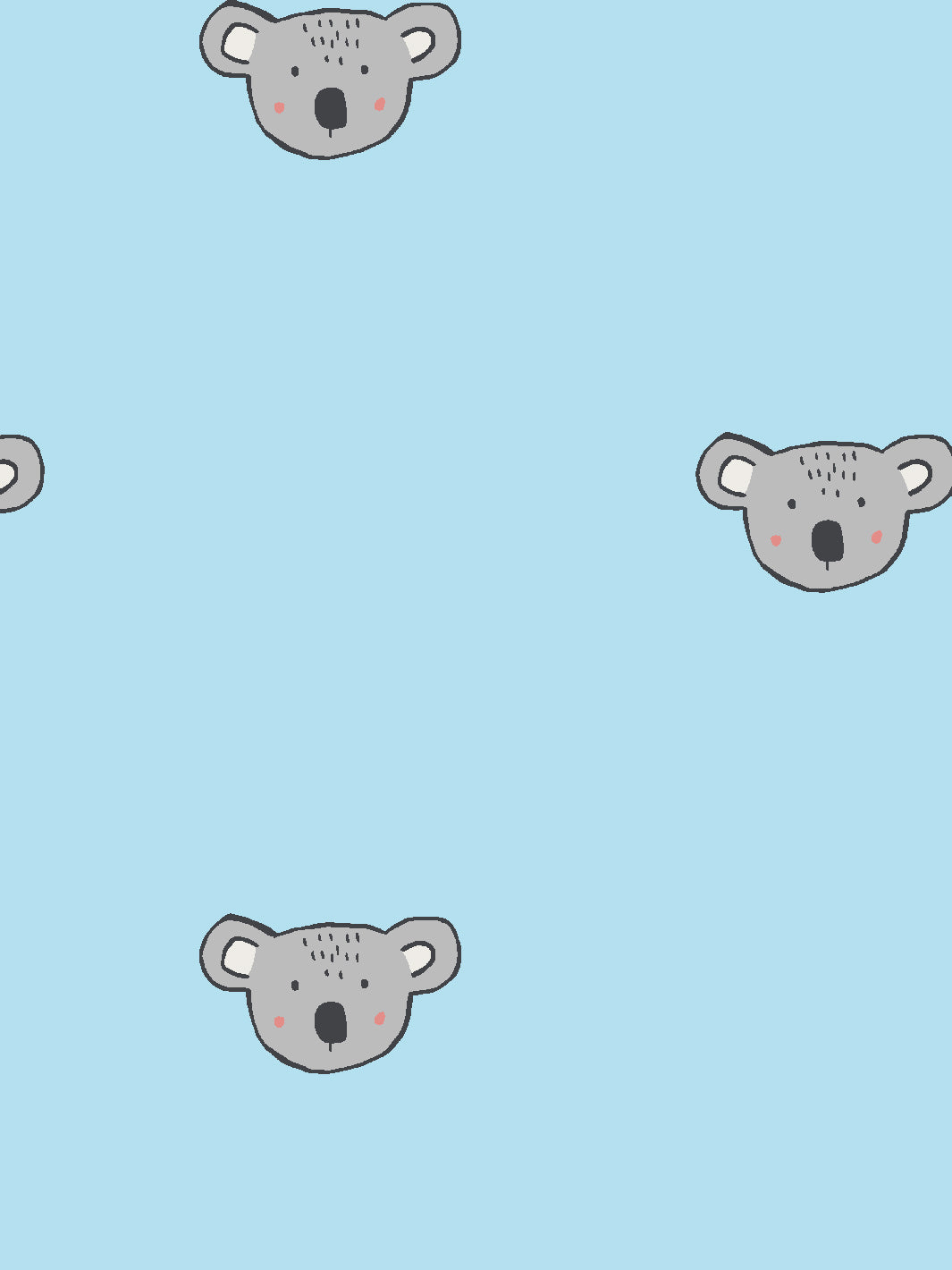 Koala Wallpaper by Tea Collection - Baby Blue Nursery Decor | Perfect for Kids' Rooms & Playrooms