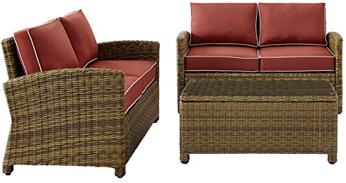 Brown With Sangria Cushions