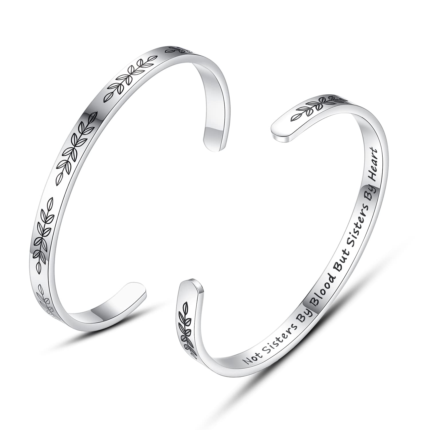 Personalized Cuff Bracelets for Women & Teen Girls - Best Friend Sister Mom Daughter Gift - Custom Name Jewelry for Birthday, Mother's Day, Christmas - Trendy Fashion Accessory for Everyday Wear & Special Occasions