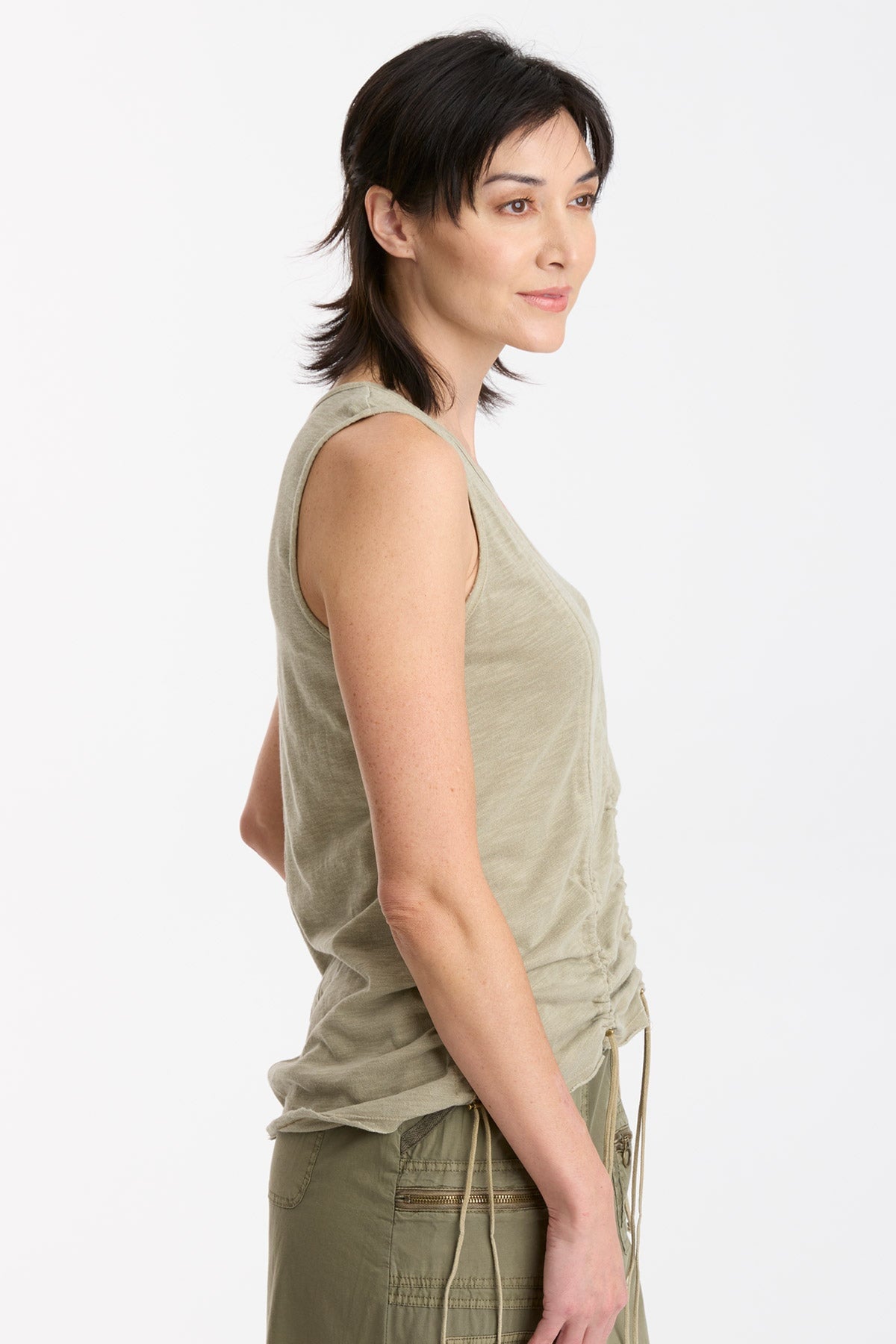 Izod Women's Mira Pigment Tank Top - Soft Cotton Casual Sleeveless Shirt for Summer, Workout, and Everyday Wear