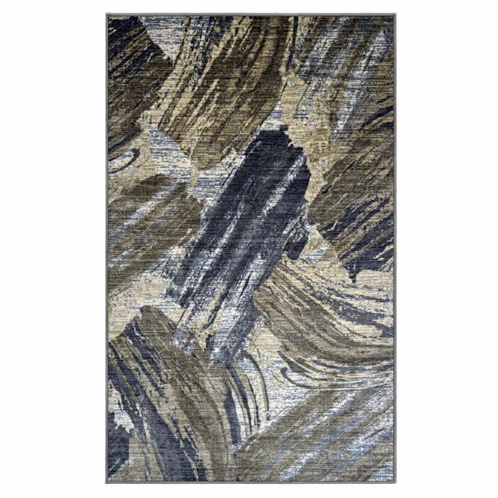 Xander Modern Abstract Indoor Area Rug - Non-Slip Soft Living Room Carpet for Bedroom, Dining Room, Home Decor | Perfect for Apartments, Dorms & Offices