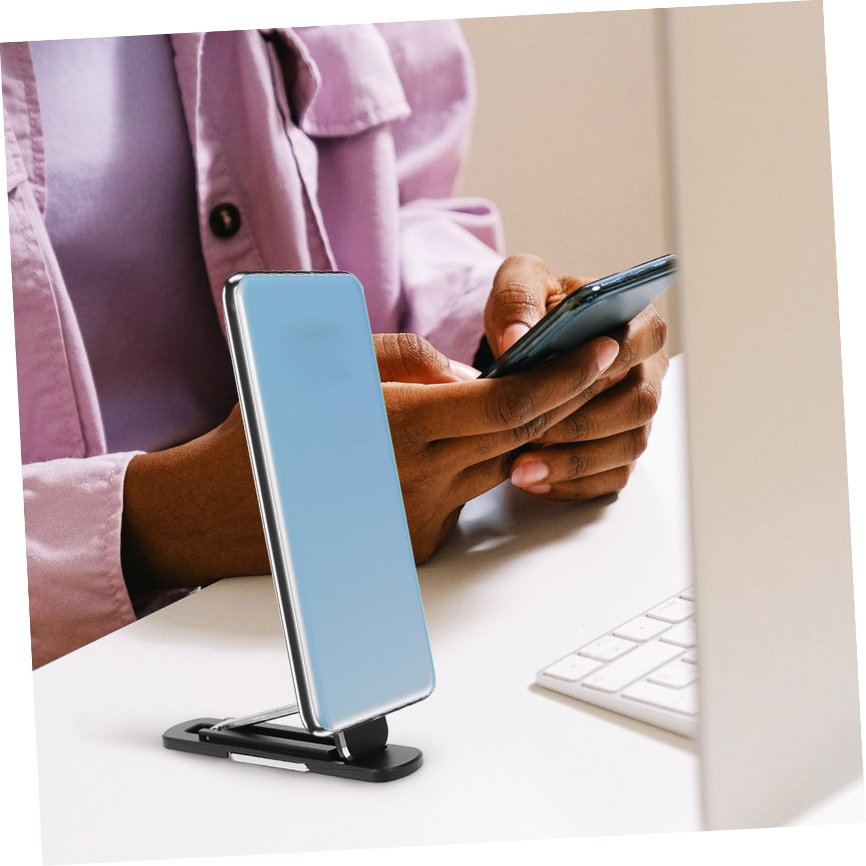 5-Pack Universal Phone Stand Holder with 360° Rotation - Adjustable & Compact for iPhone, Samsung, Galaxy - Perfect for Desk, Car, Bedside & Video Watching
