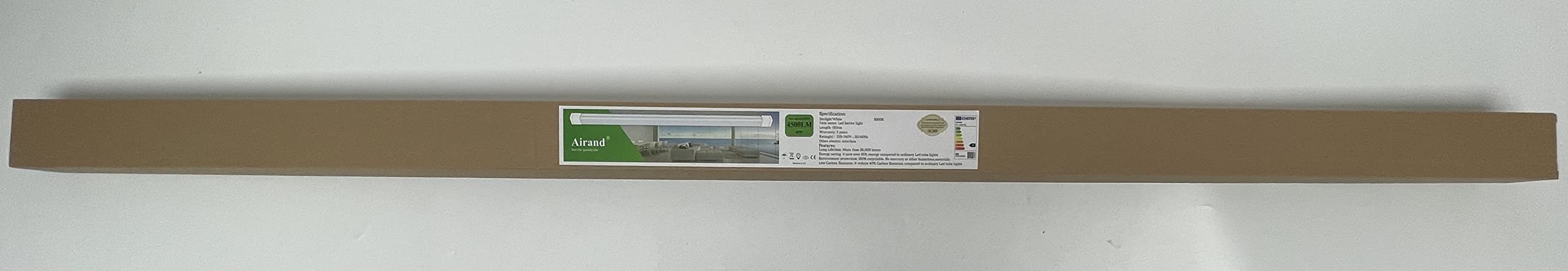 Airand Neon LED Tube 150cm (45W, 4500LM) - IP66 Waterproof Ceiling Light for Basement, Bathroom, Garage, Office, Warehouse & Kitchen - Energy Efficient Class F - Bright Modern Lighting Solution for Commercial & Residential Spaces