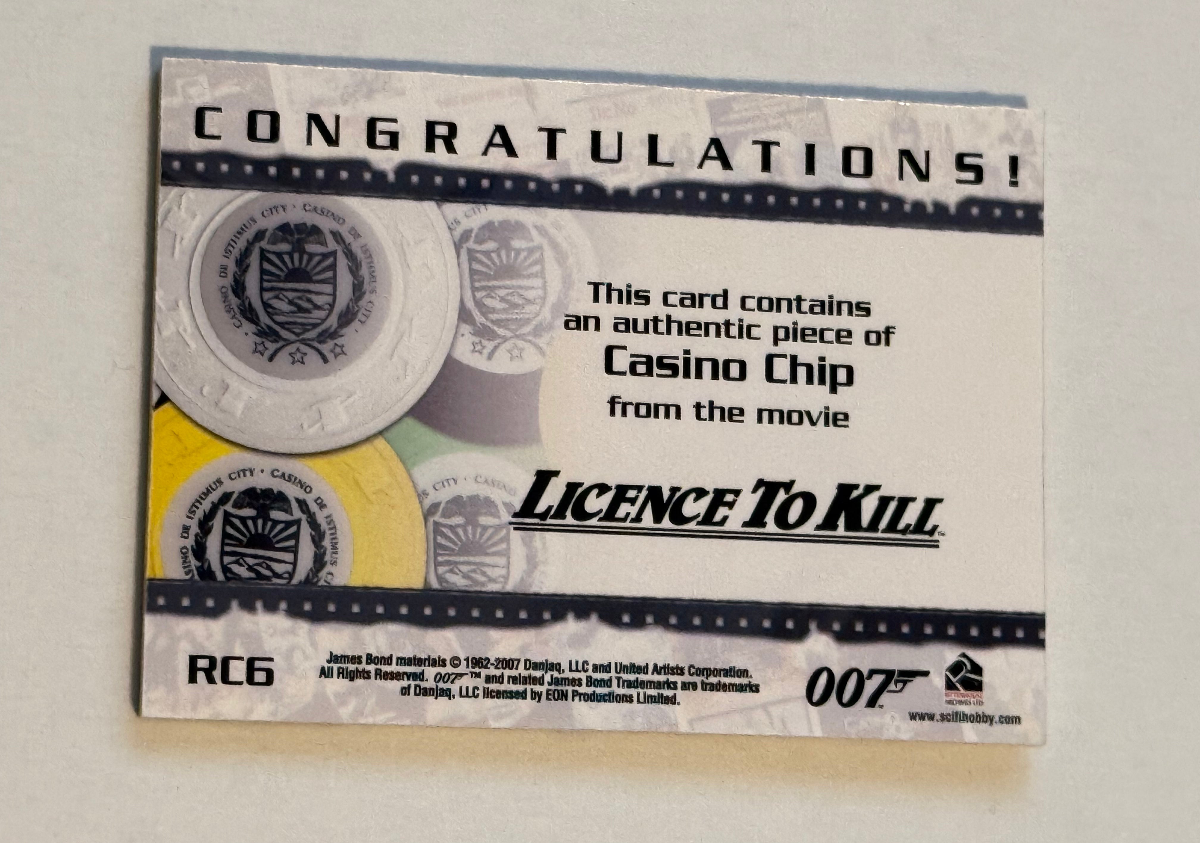 Rare James Bond Casino Royale Poker Chip Set - Collectible 007 Memorabilia for Movie Fans & Poker Players - Perfect for Themed Parties, Casino Nights, and Bond Memorabilia Collections