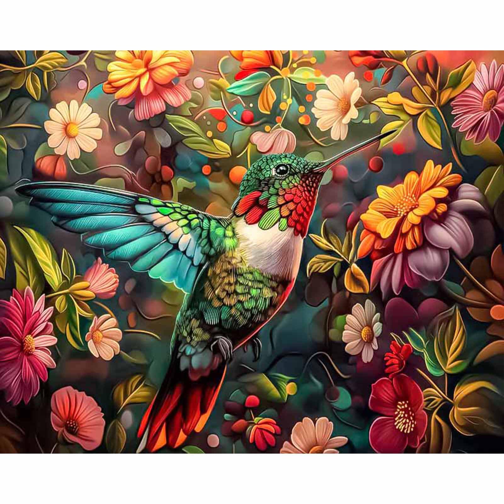 YALKIN DIY Paint by Numbers Kit for Adults - Bird Oil Acrylic Painting on 16x20 inch Canvas (40x50CM), Home Wall Art Decor, No Frame Included | Perfect for Relaxation, Stress Relief & Creative Gift Idea