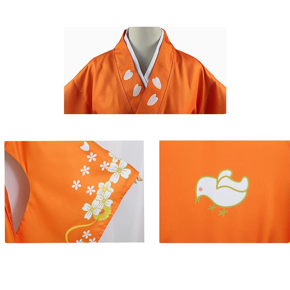 Hiyoko Saionji Cosplay Costume Full Set - Anime Long Robe Dress with Hair Clips & Bows for Halloween Party, Anime Convention, Cosplay Events & Photoshoots