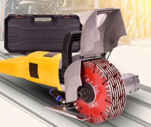 ELEOPTION 4KW 220V Electric Wall Chaser Machine - 40mm Wall Groove Cutting & Slotting Tool for Concrete, Brick & Stone - Perfect for Electrical Wiring, Plumbing & HVAC Installation