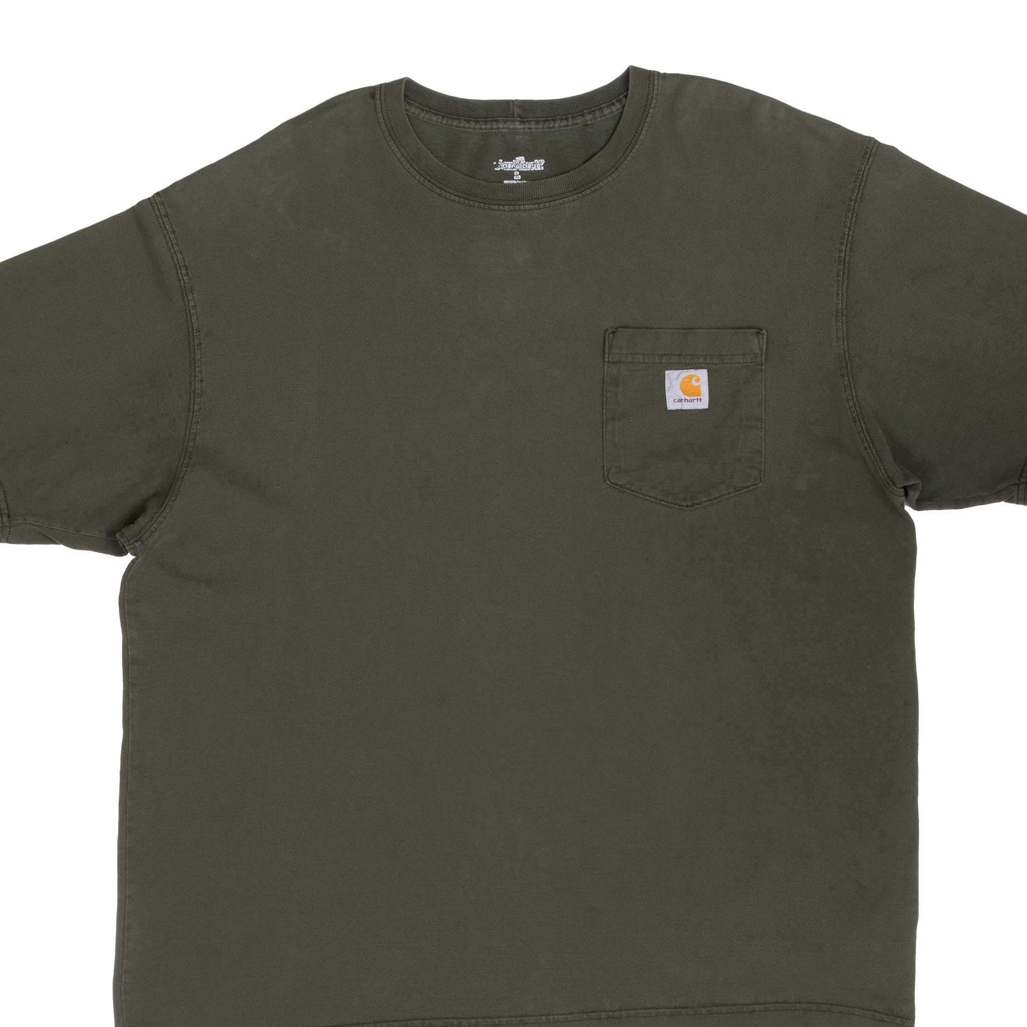 Vintage Carhartt Classic Green Pocket T-Shirt 2000s - Size Large - Men's Workwear & Casual Streetwear for Outdoor Activities