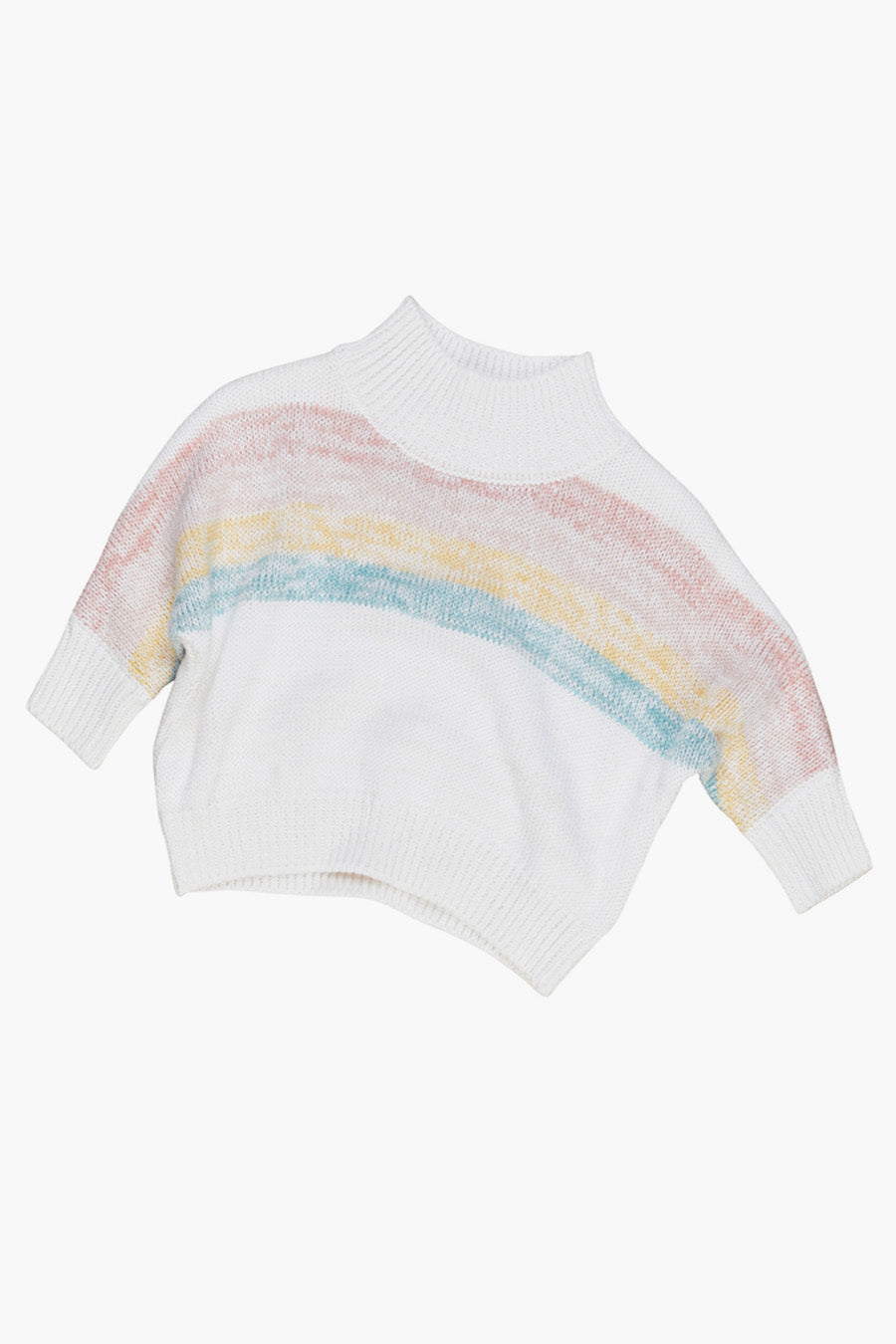 Huxbaby Over The Rainbow Girls Sweater - Soft Knit Pullover for Toddlers (Size 3T) - Perfect for Playdates, Birthday Parties & Photo Shoots