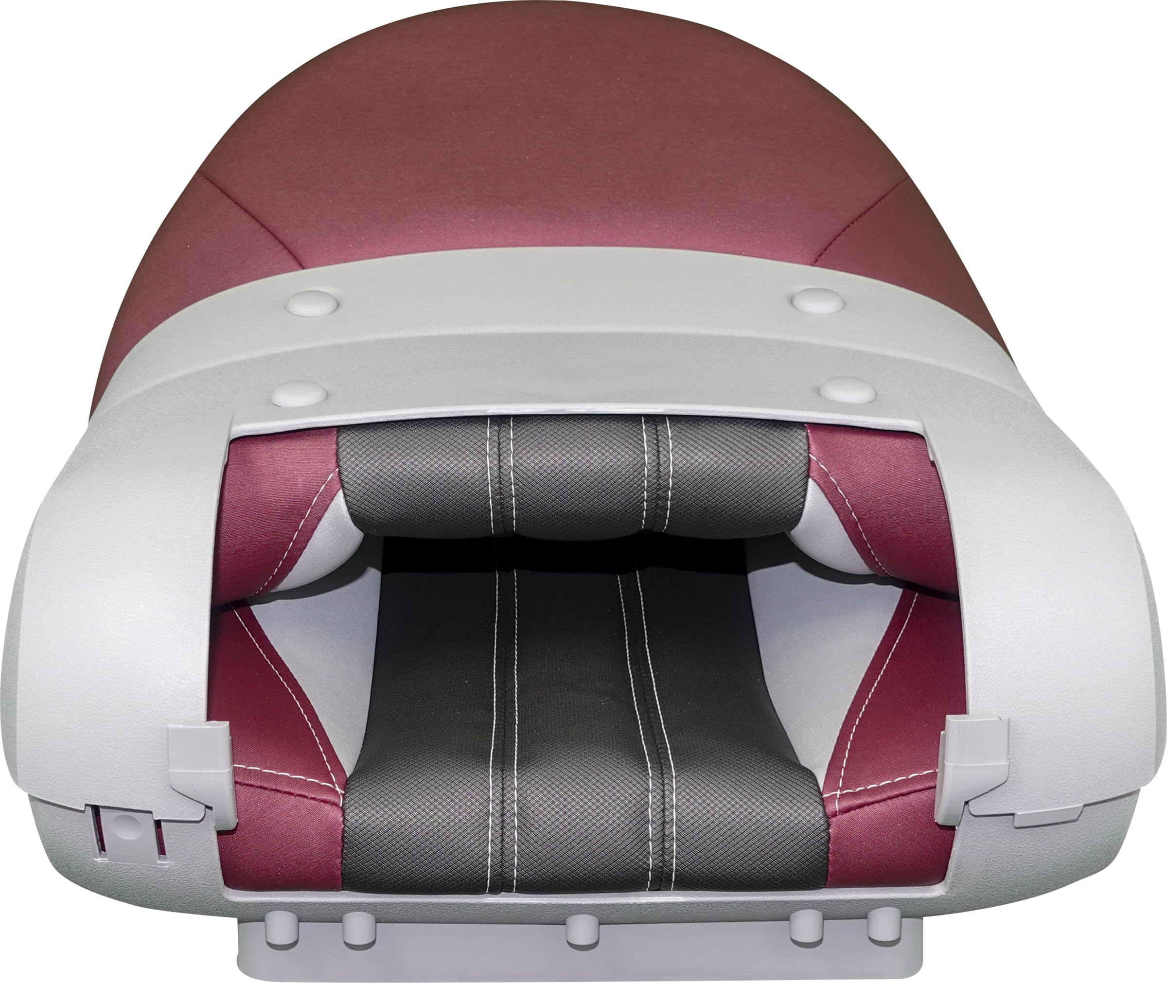 Tempress ProBax Orthopedic Folding High Back Boat Seat - Ergonomic Support for Fishing & Boating - Raspberry, Gray, Carbon Colors - Perfect for Long Hours on Water
