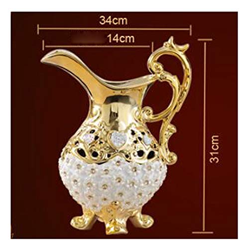 Luxury European Ceramic Floor Vase - Large Handcrafted Home Decor for Living Room, Wedding Centerpiece, Table Ornament & Housewarming Gift - Perfect for Modern Interior Design & Event Decorations
