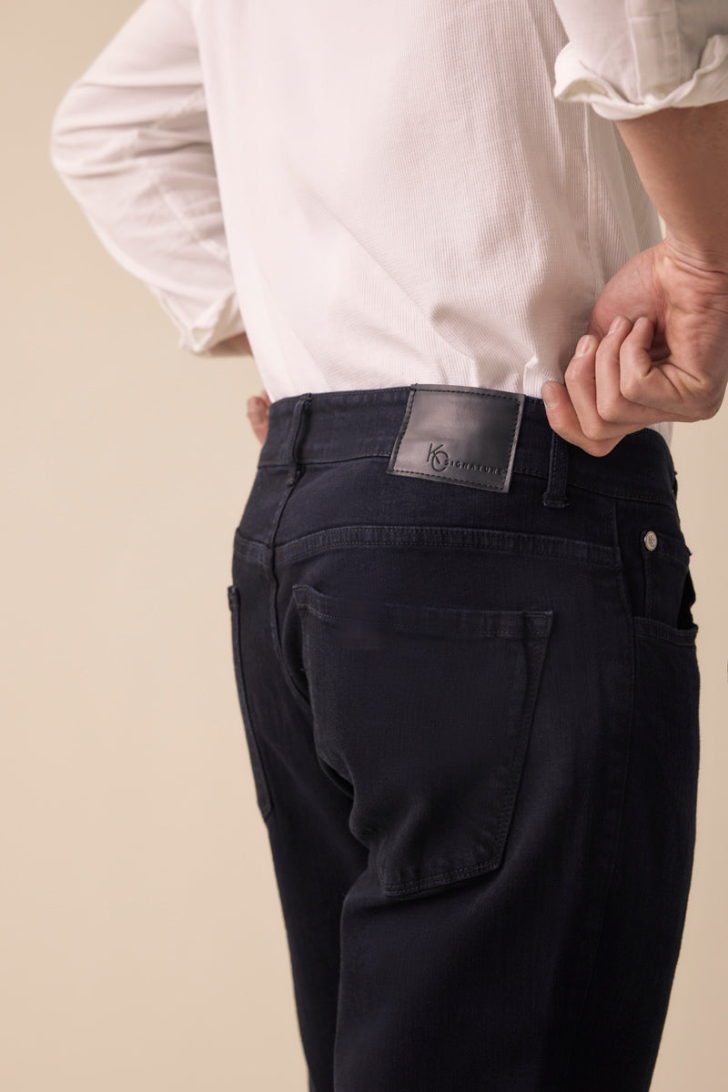 Tom Black Straight Fit Jeans for Men - Classic Slim Denim Pants for Casual Wear & Everyday Style