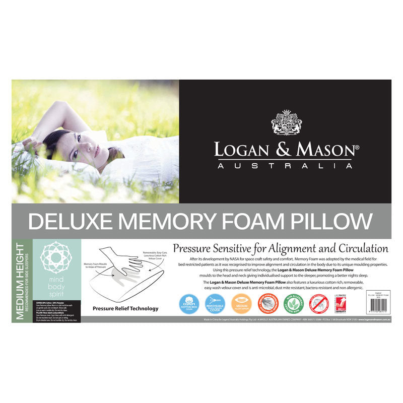 Premium Memory Foam Pillow for Neck Pain Relief - Orthopedic Contour Pillow for Side, Back & Stomach Sleepers - Cooling Gel Infused Pillow for Better Sleep (Standard/Queen Size) - Perfect for Home, Travel & Office Use
