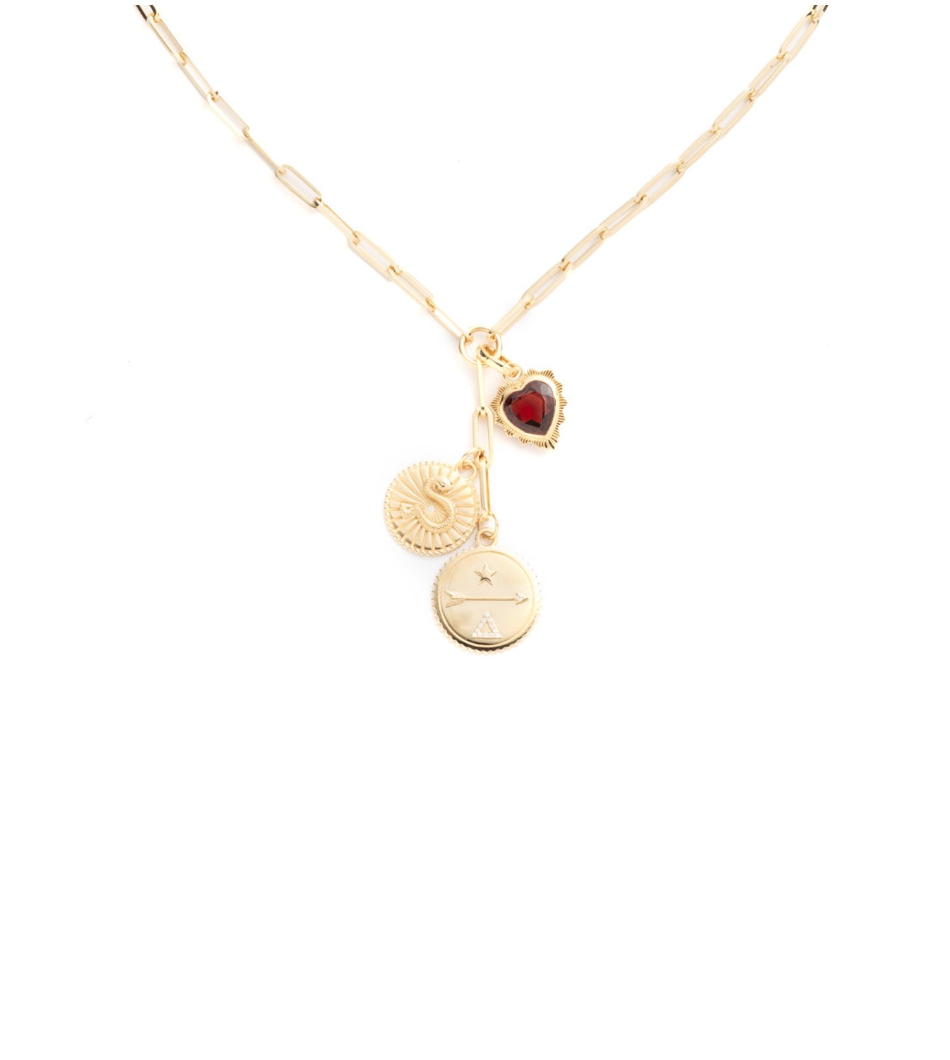 Dream, Karma & Gemstone Heart Pendant Necklace - Classic Fob Extension Chain for Women - Perfect for Valentine's Day Gifts, Anniversary Presents & Everyday Elegance
